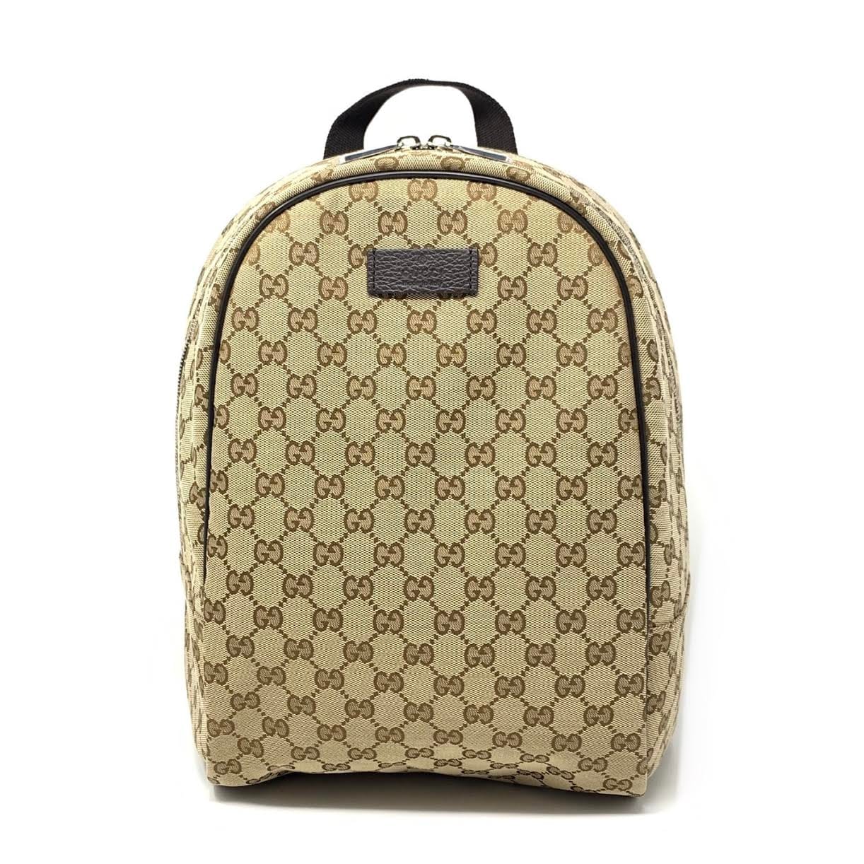 From Runway With Love Gucci GG Supreme Beige Canvas Backpack