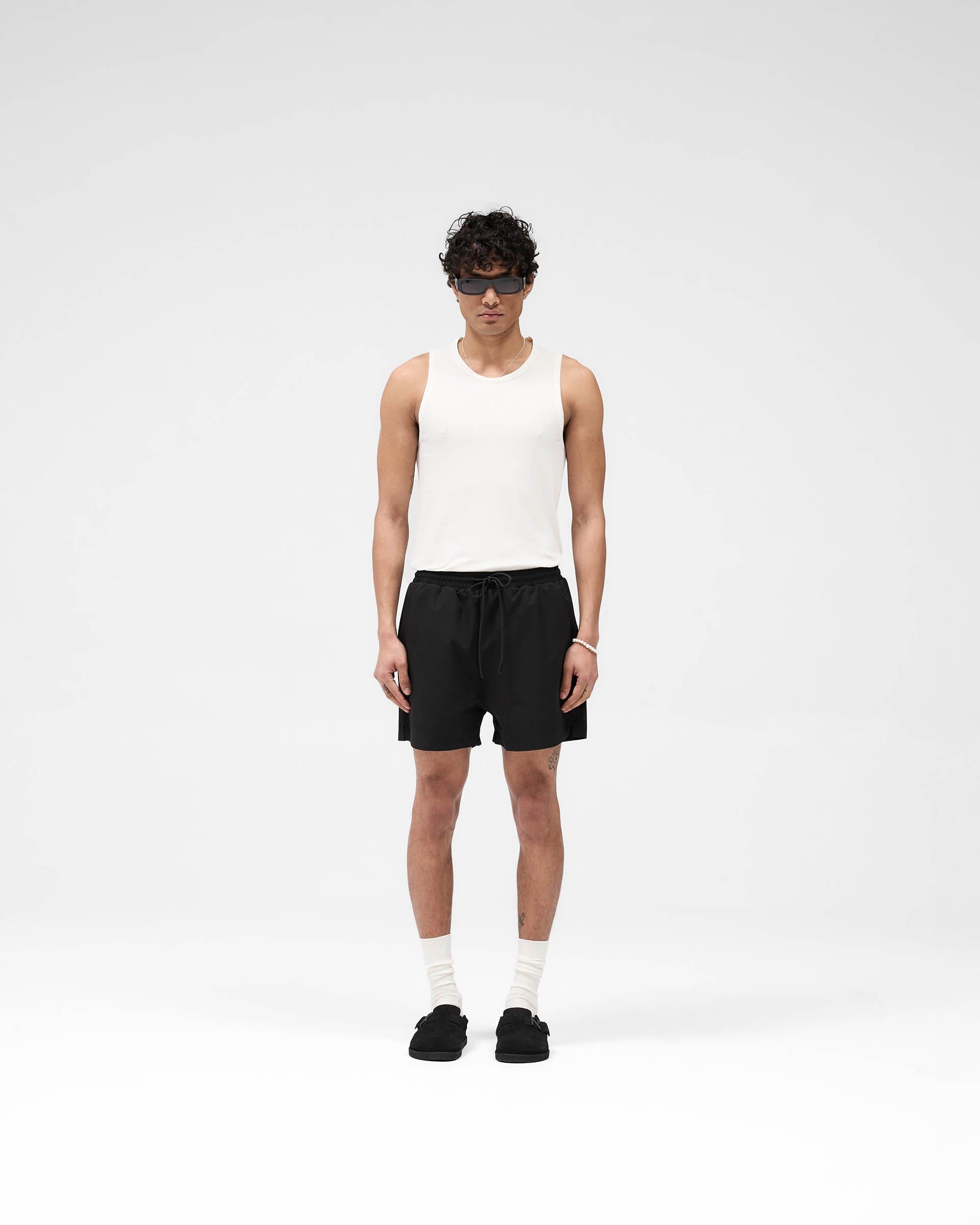 SS25 Seersucker Smart Swim Short - Black