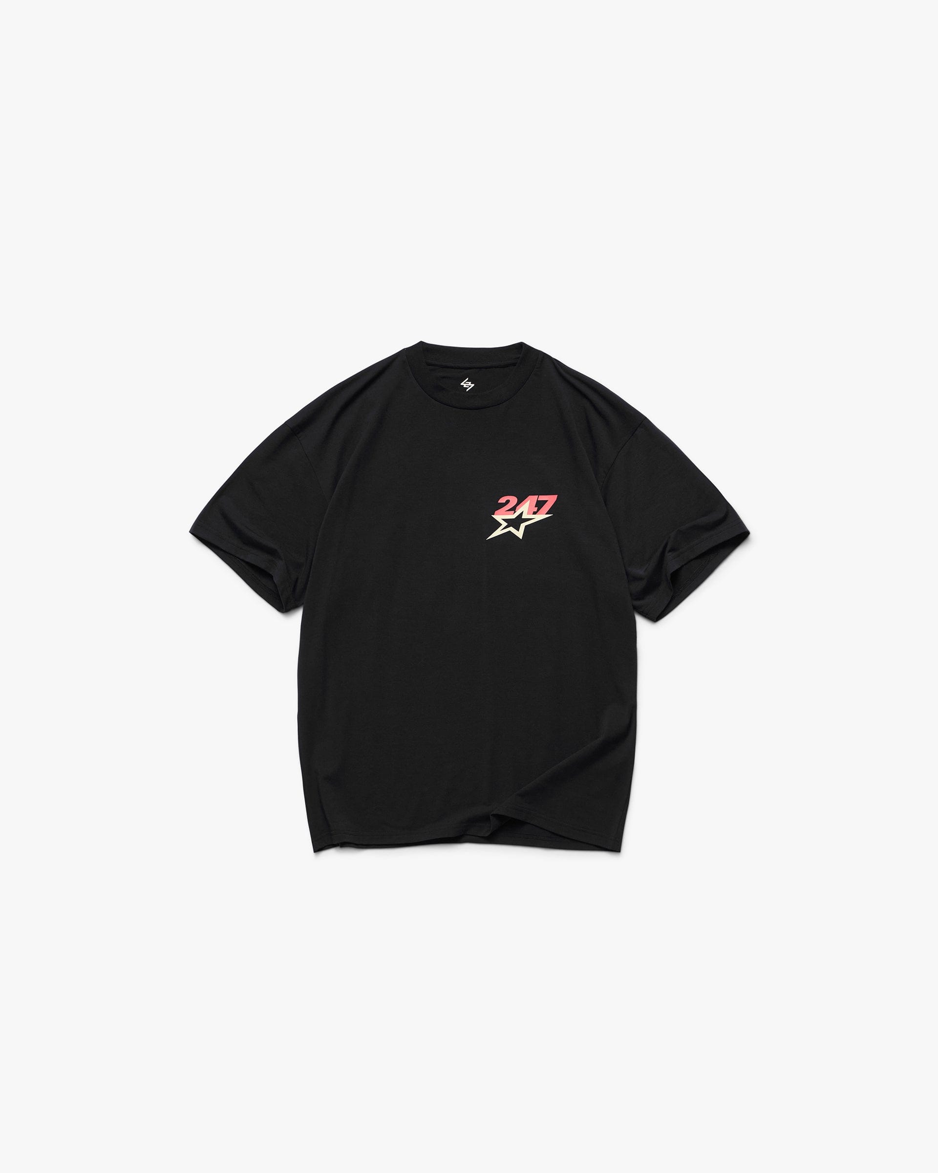 Team 247 Star Oversized T - Shirt - Jet Black