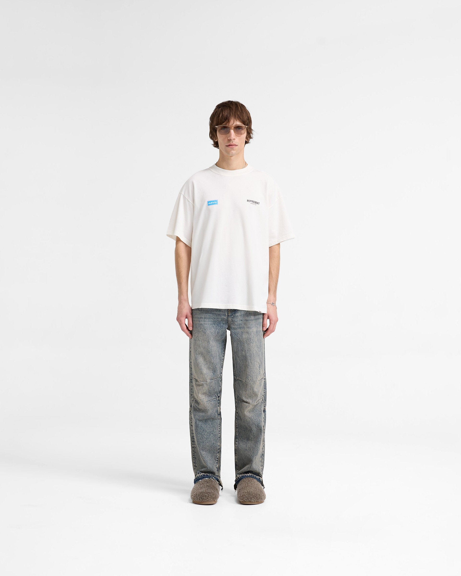 FW24 Other Represent x Oasis Owners Club T - Shirt - Flat White