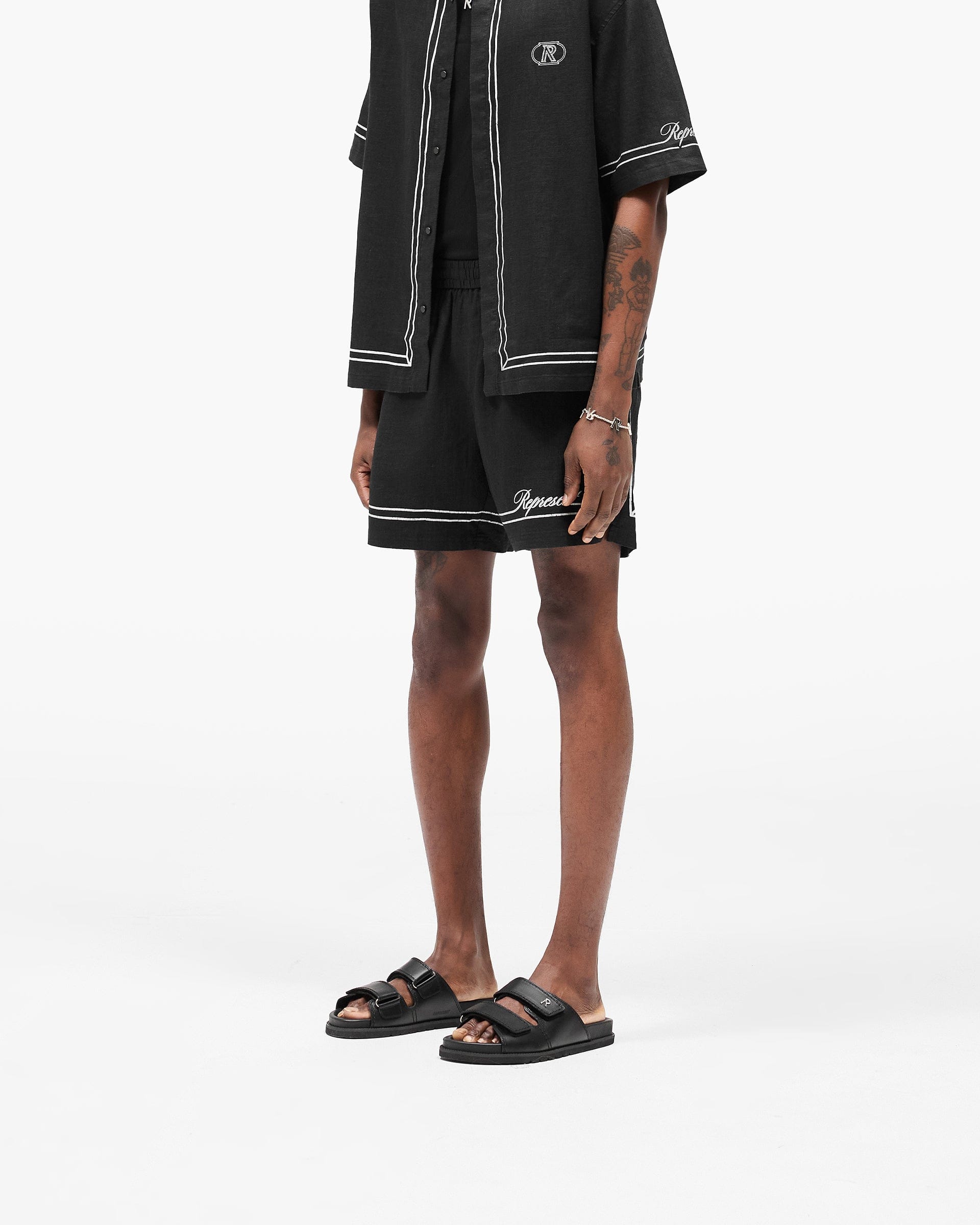 SC25 Border Short - Jet Black
