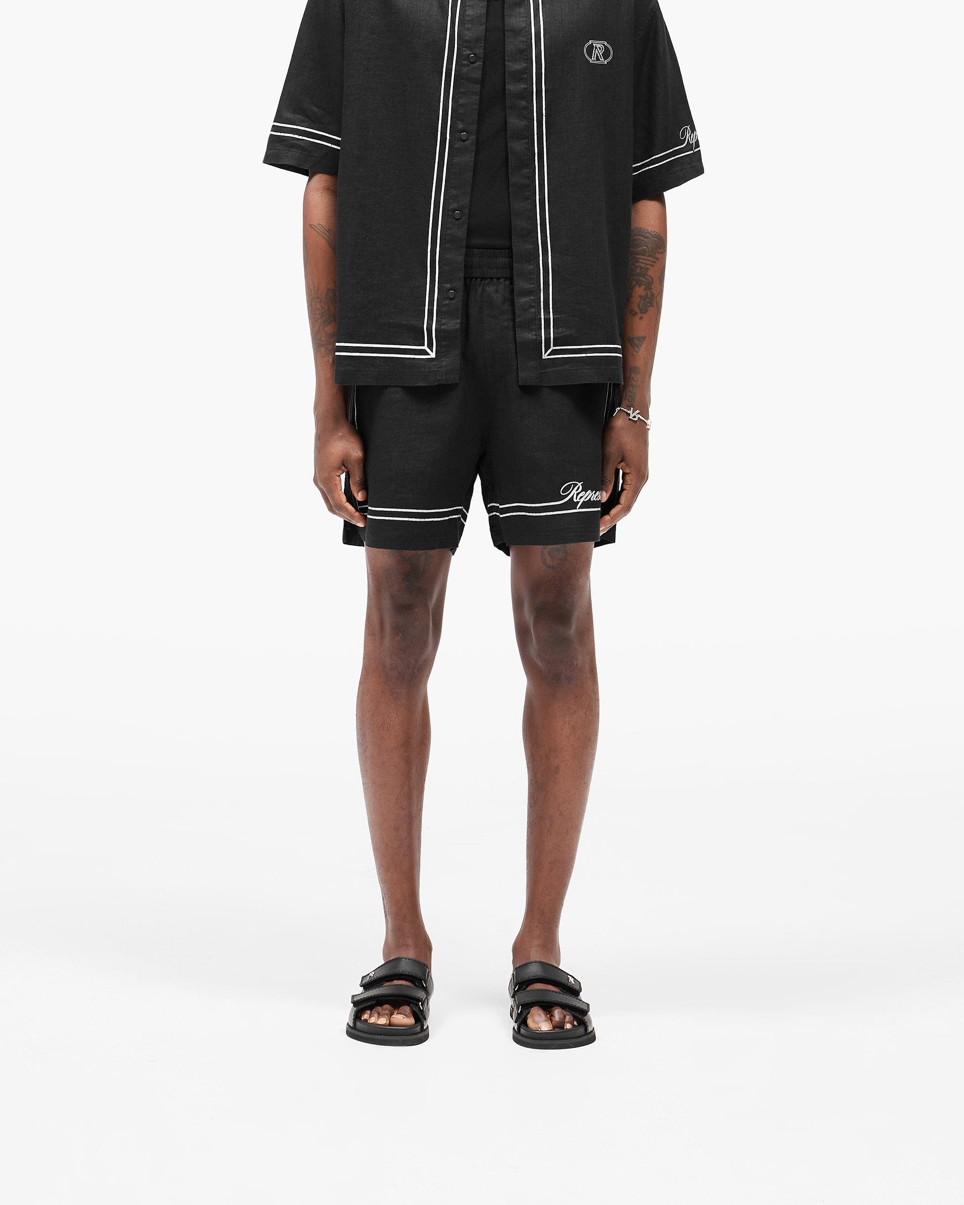 SC25 Border Short - Jet Black