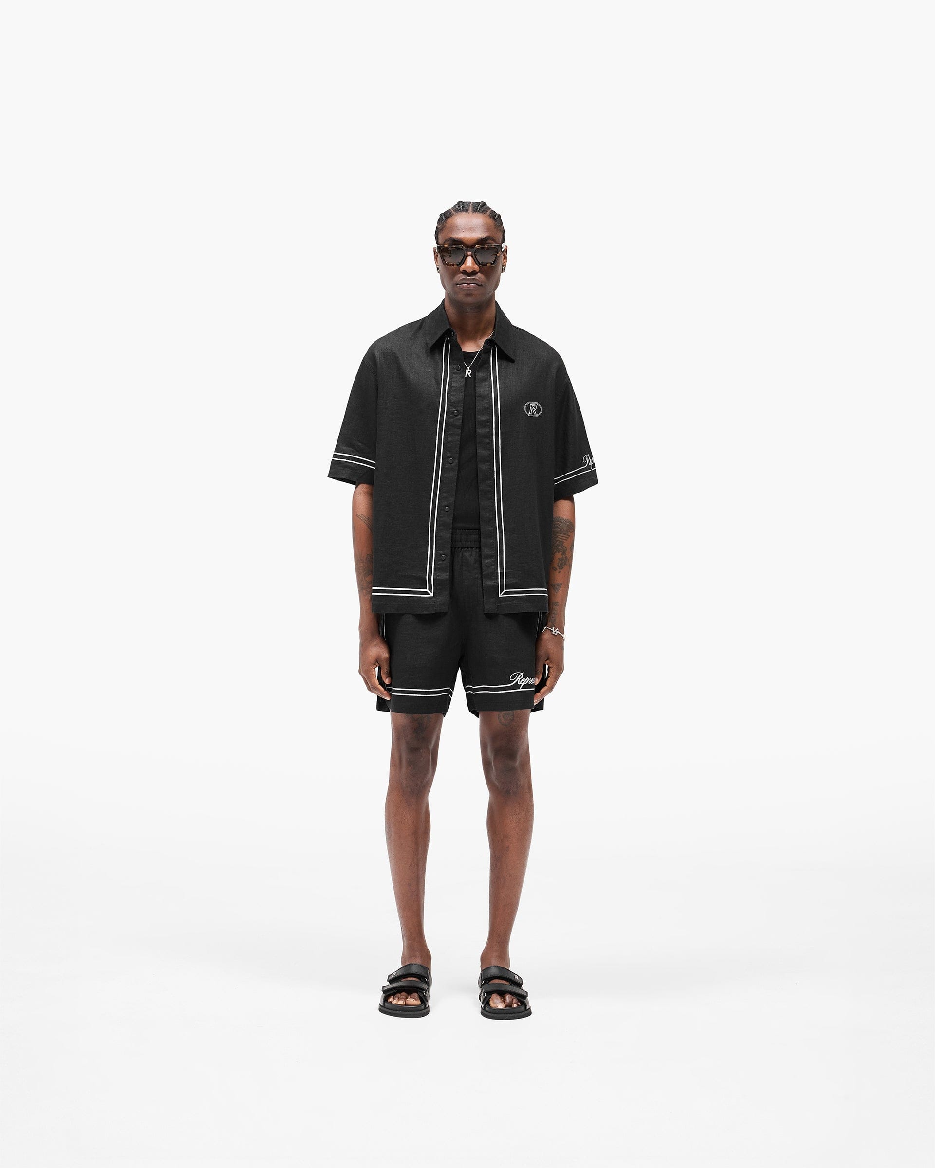 SC25 Border Short - Jet Black