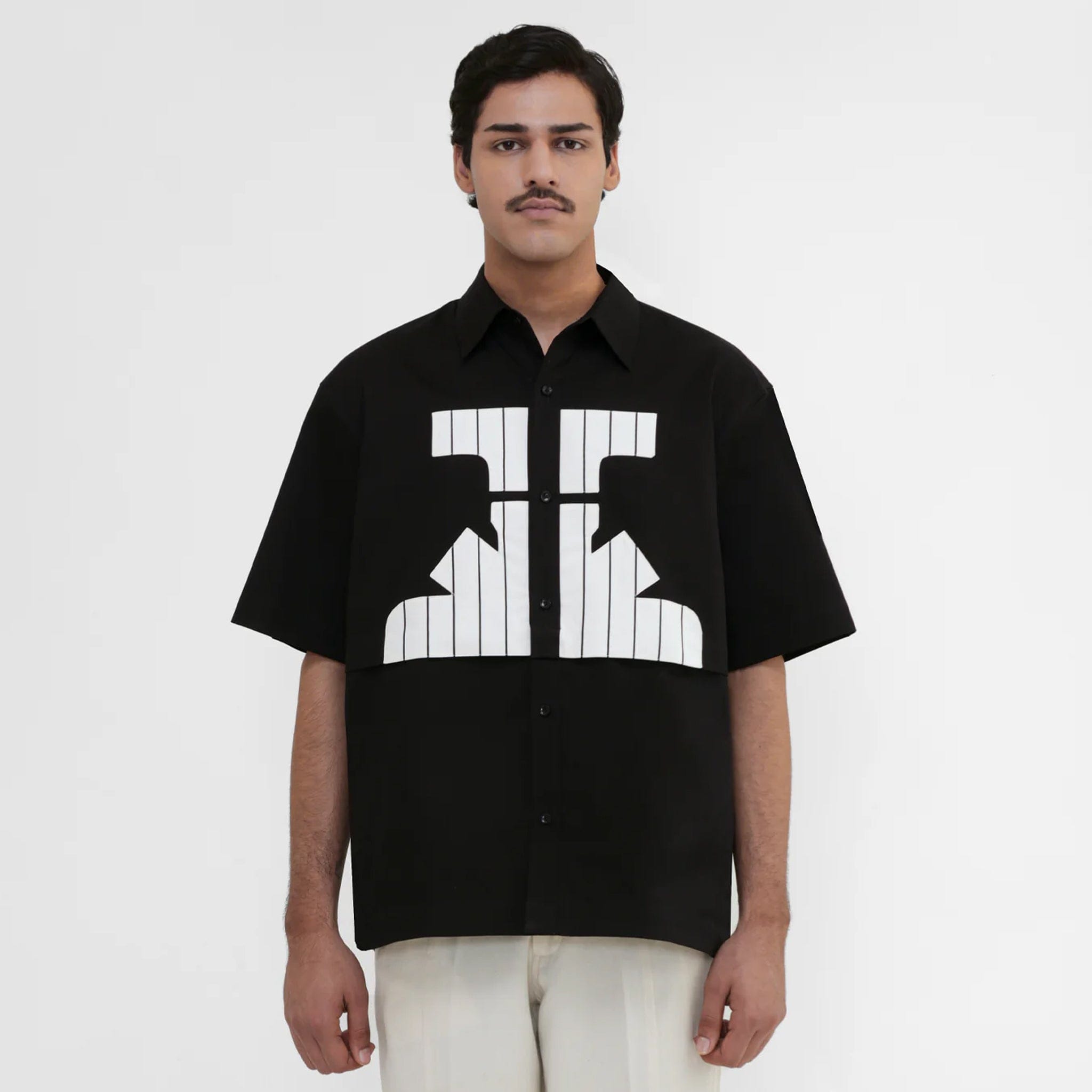 MARGN Hydrant Applique Shirt (Black)