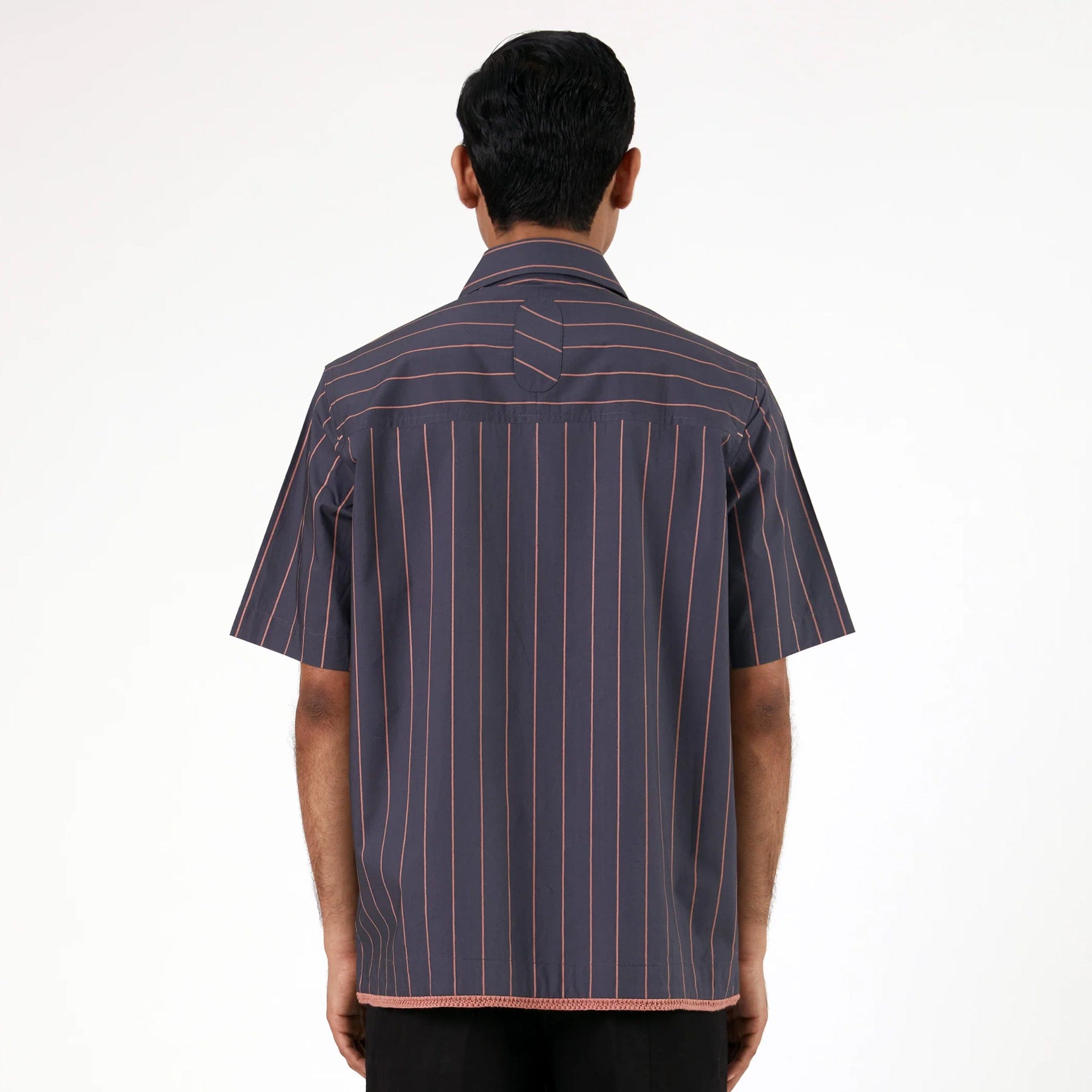 MARGN Regiment Stripped Shirt (Grey)