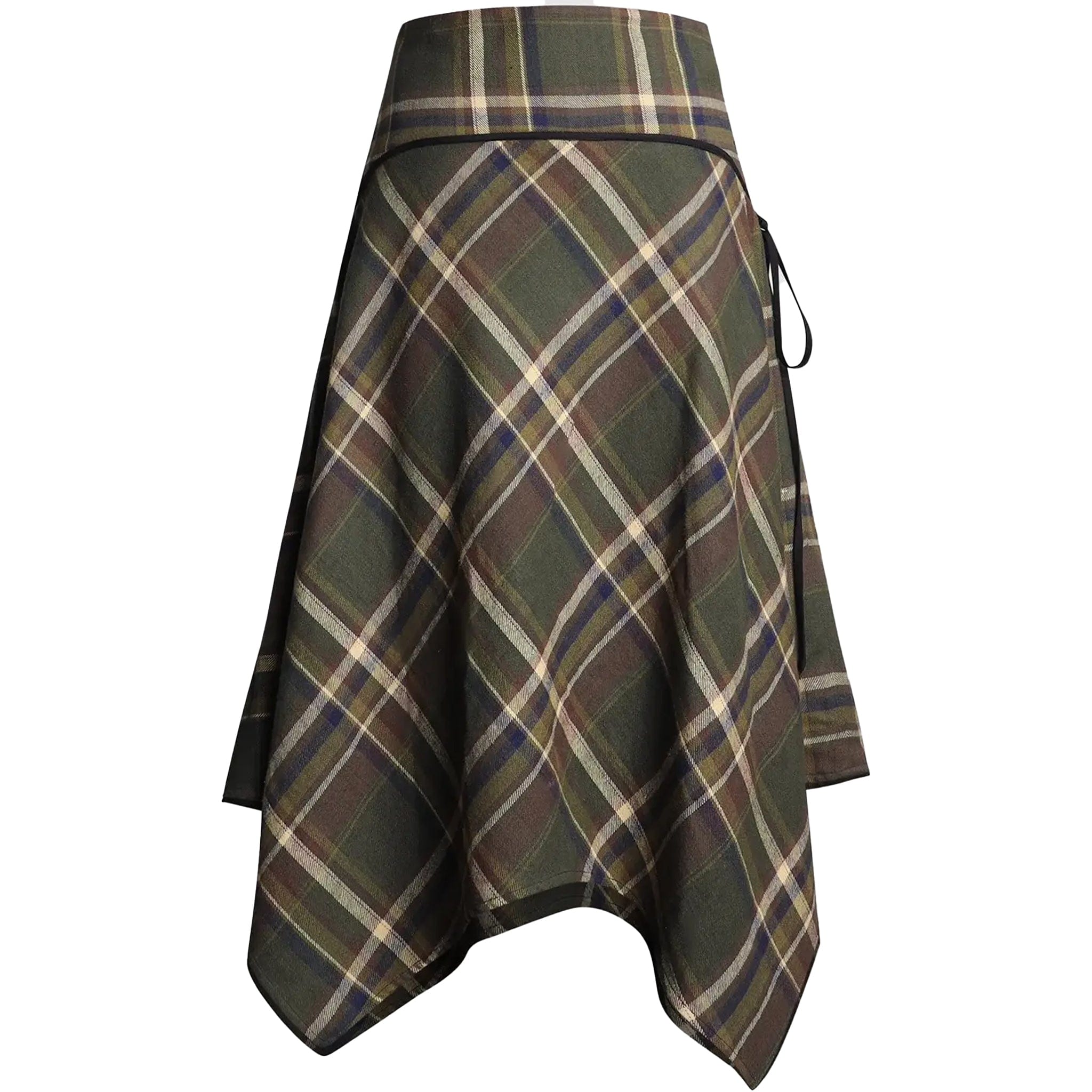 Almost Gods Plaid Panel Skirt