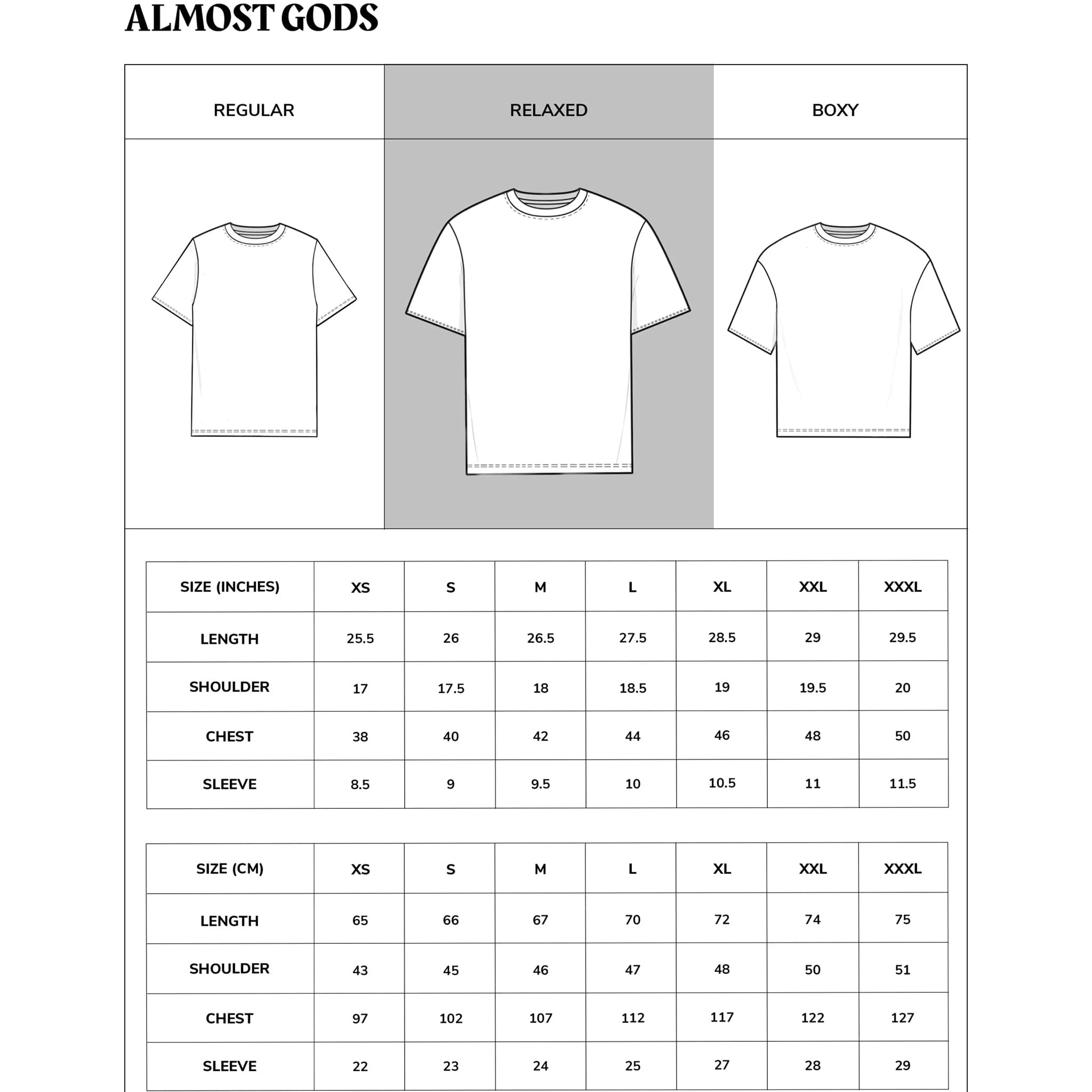 Almost Gods Gothic T-Shirt (Indigo)