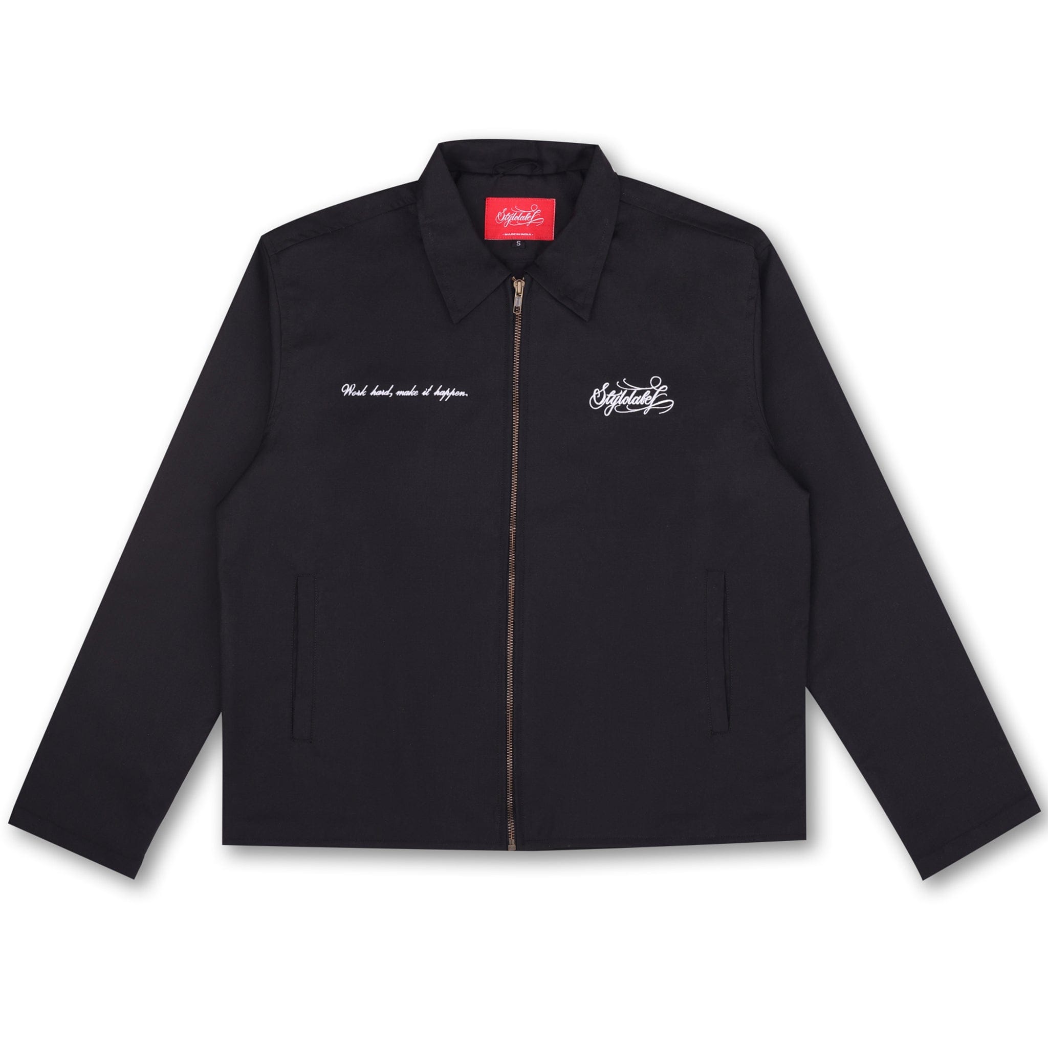Styl-O Label WORK HARD MAKE IT HAPPEN JACKET (BLACK)