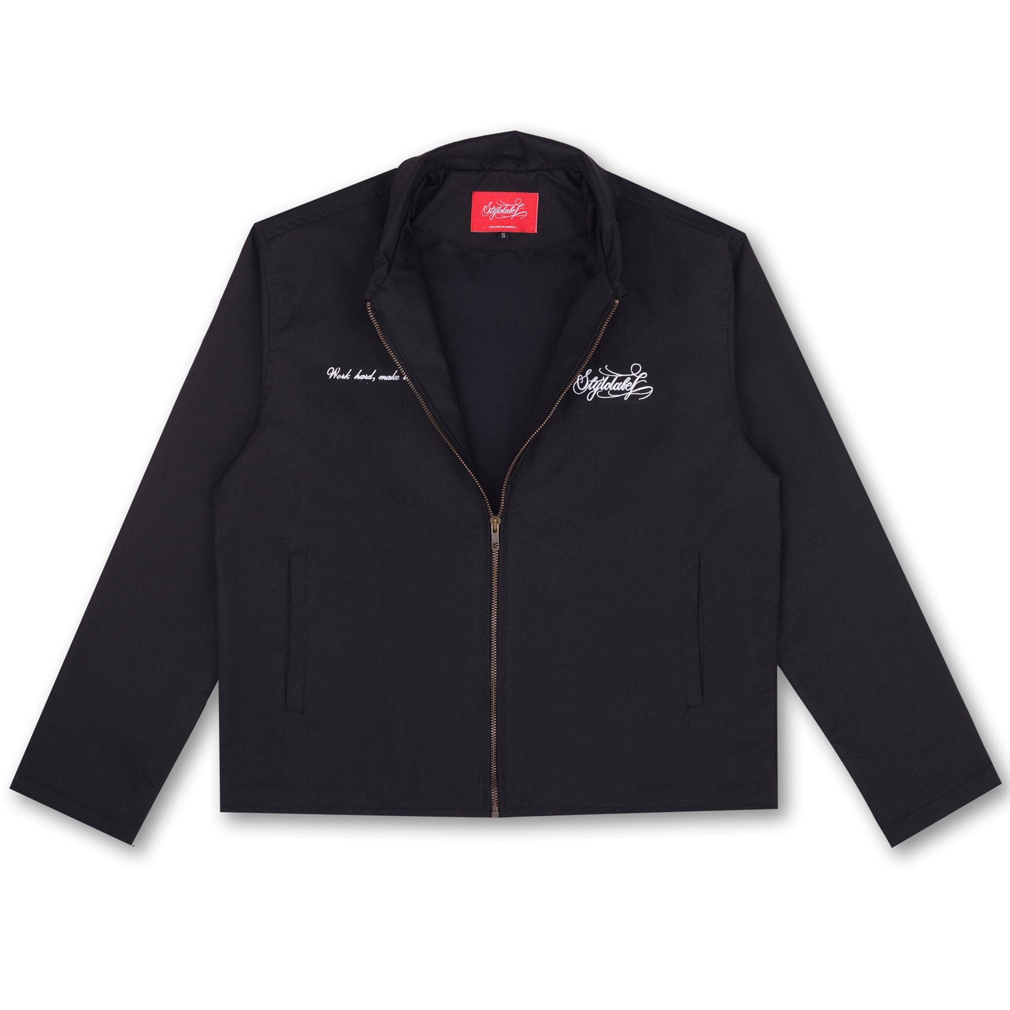 Styl-O Label WORK HARD MAKE IT HAPPEN JACKET (BLACK)
