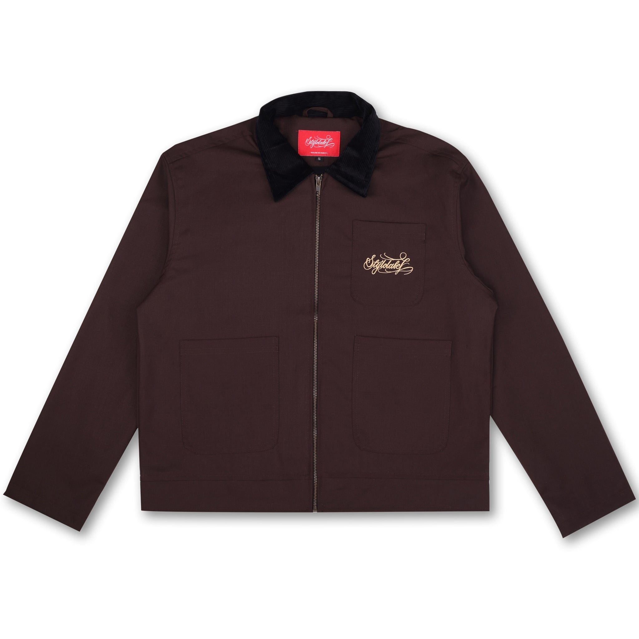 Styl-O Label STATEMENT CORDUROY JACKET (BROWN)