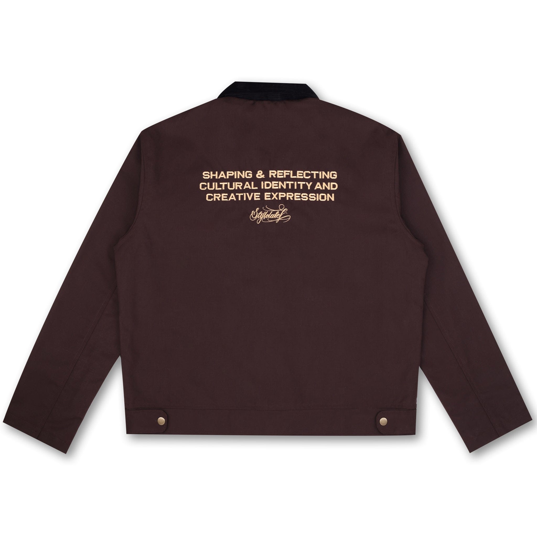 Styl-O Label STATEMENT CORDUROY JACKET (BROWN)