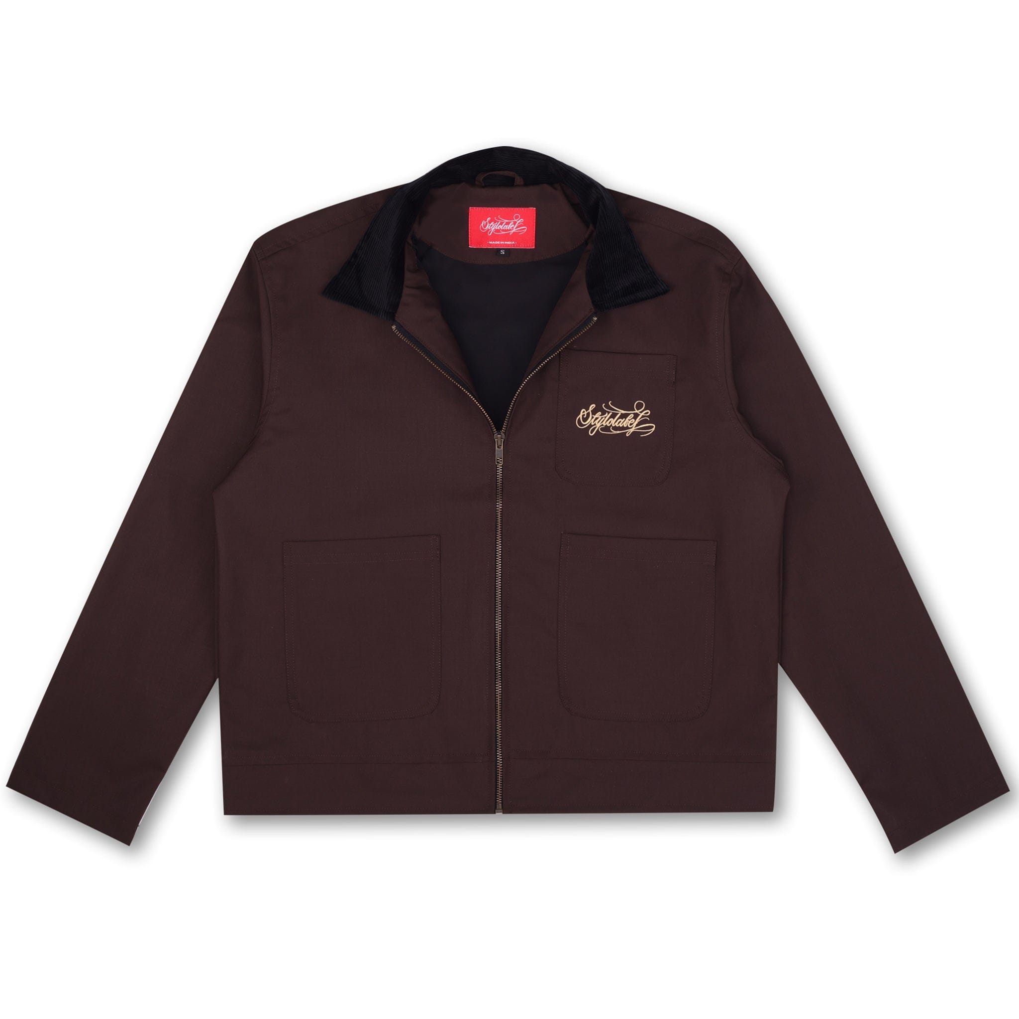 Styl-O Label STATEMENT CORDUROY JACKET (BROWN)