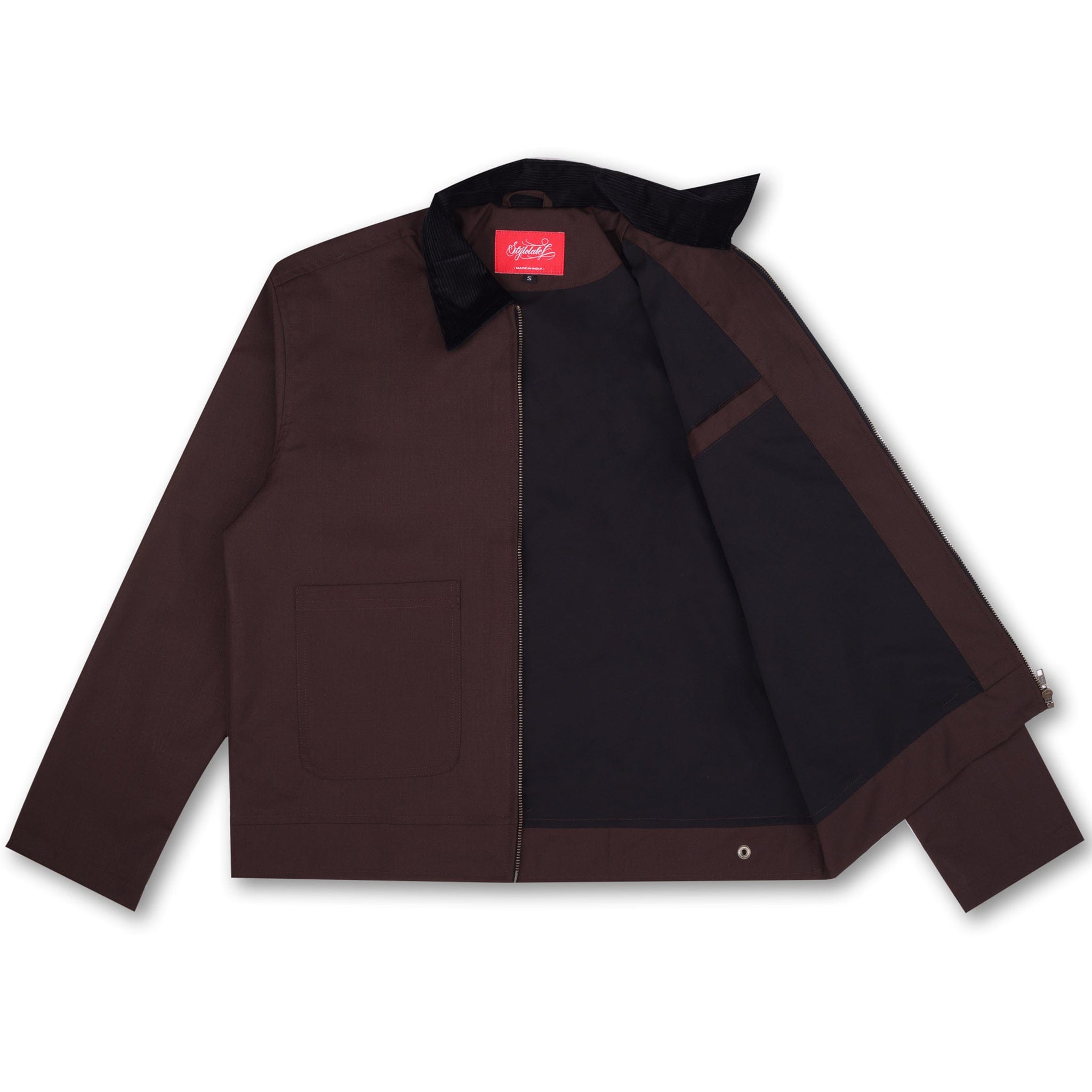Styl-O Label STATEMENT CORDUROY JACKET (BROWN)
