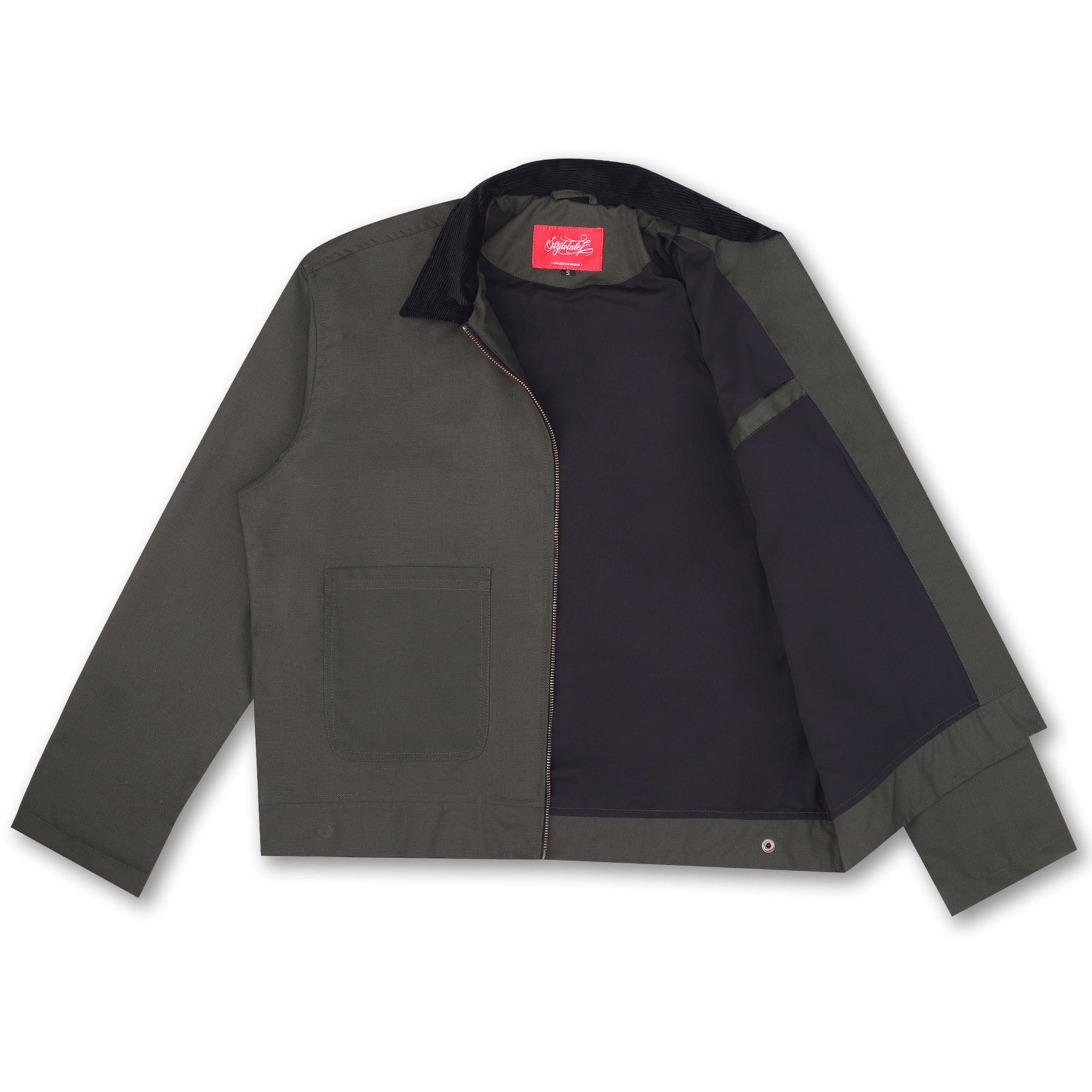 Styl-O Label STATEMENT CORDUROY JACKET (GREEN)