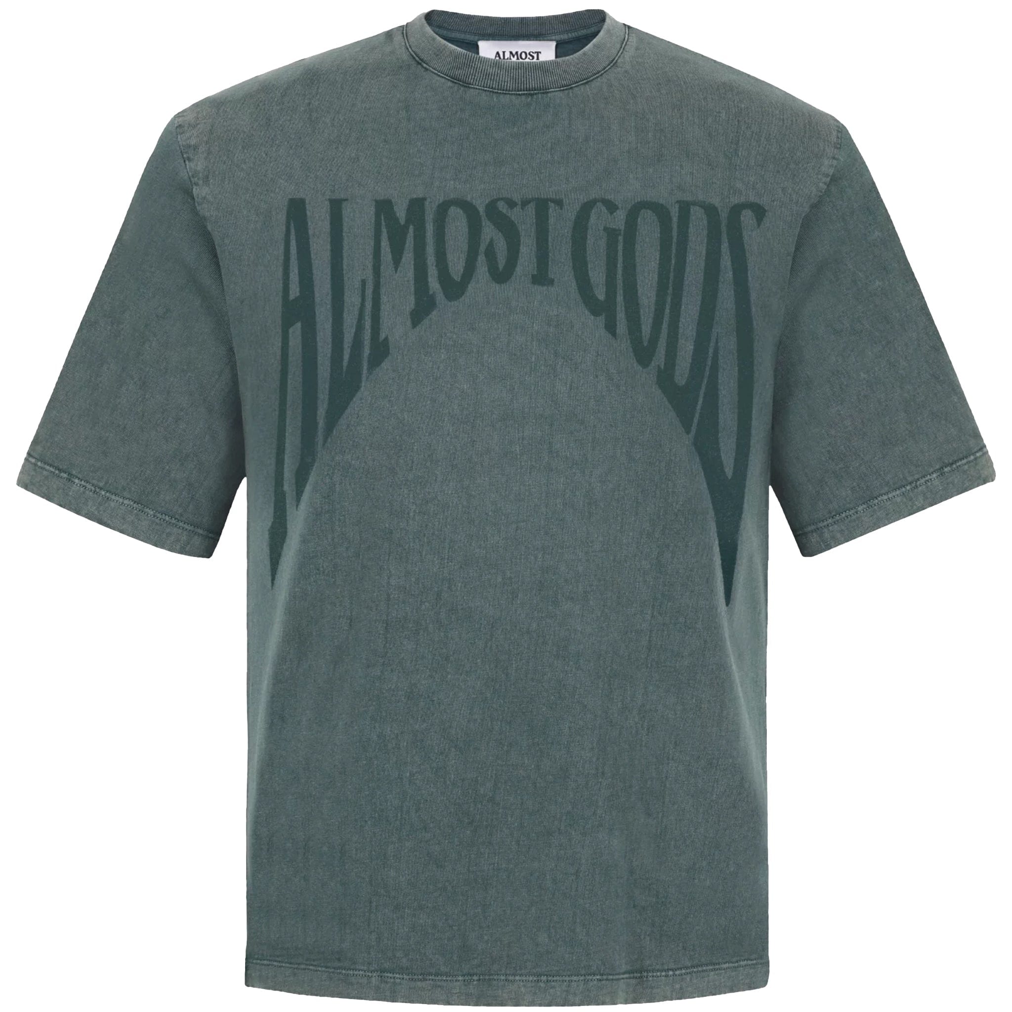 Almost Gods STONEWASHED GOTHIC T-Shirt (PINE GREEN)