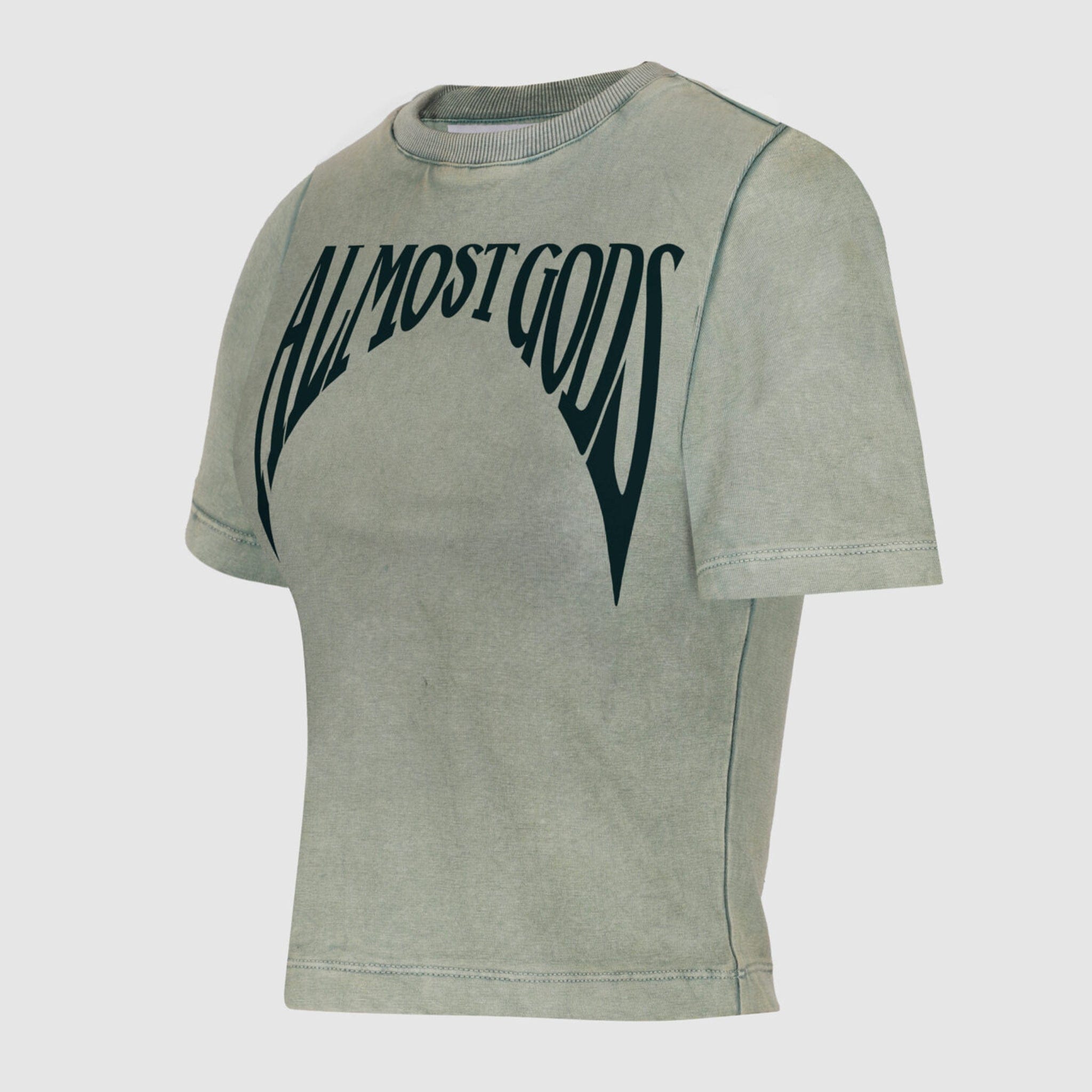 Almost Gods WOMEN'S STONEWASHED GOTHIC Baby T-Shirt (PINE)
