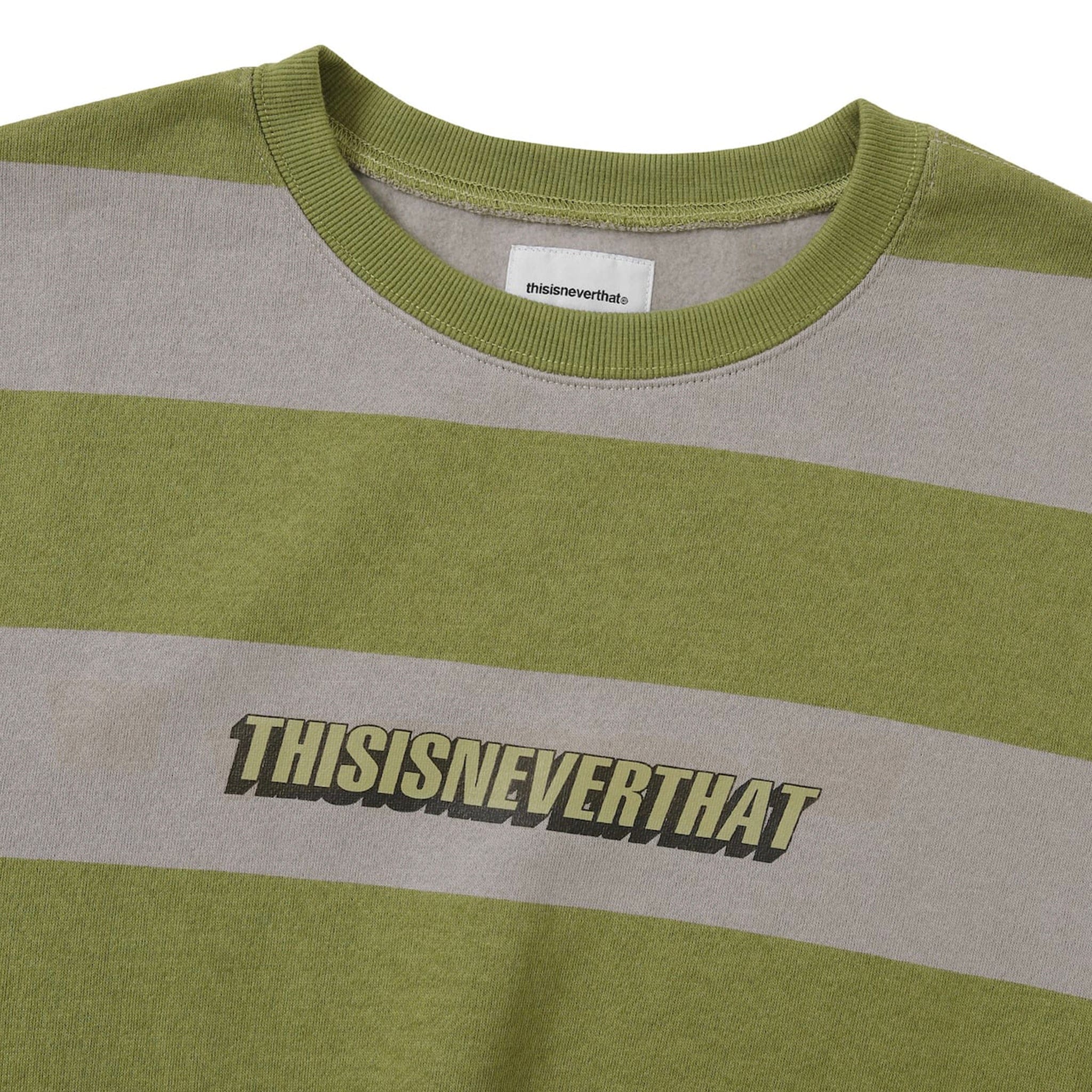 Thisisneverthat Printed Stripe Crewneck