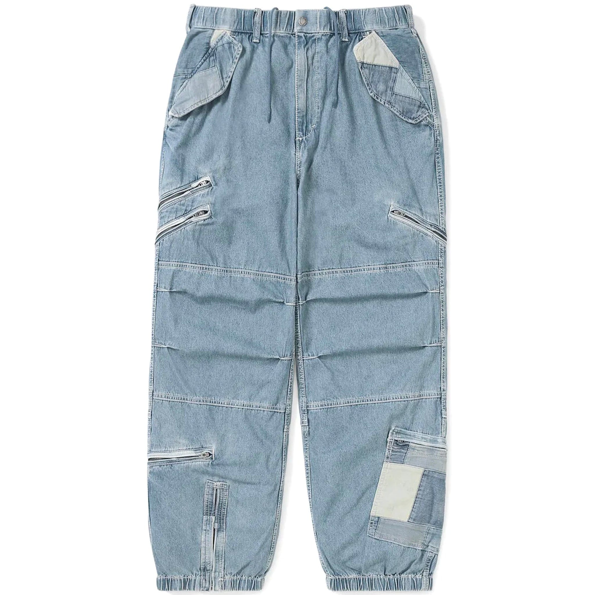 Thisisneverthat Crazy Multi Zip Pant (Washed Blue)