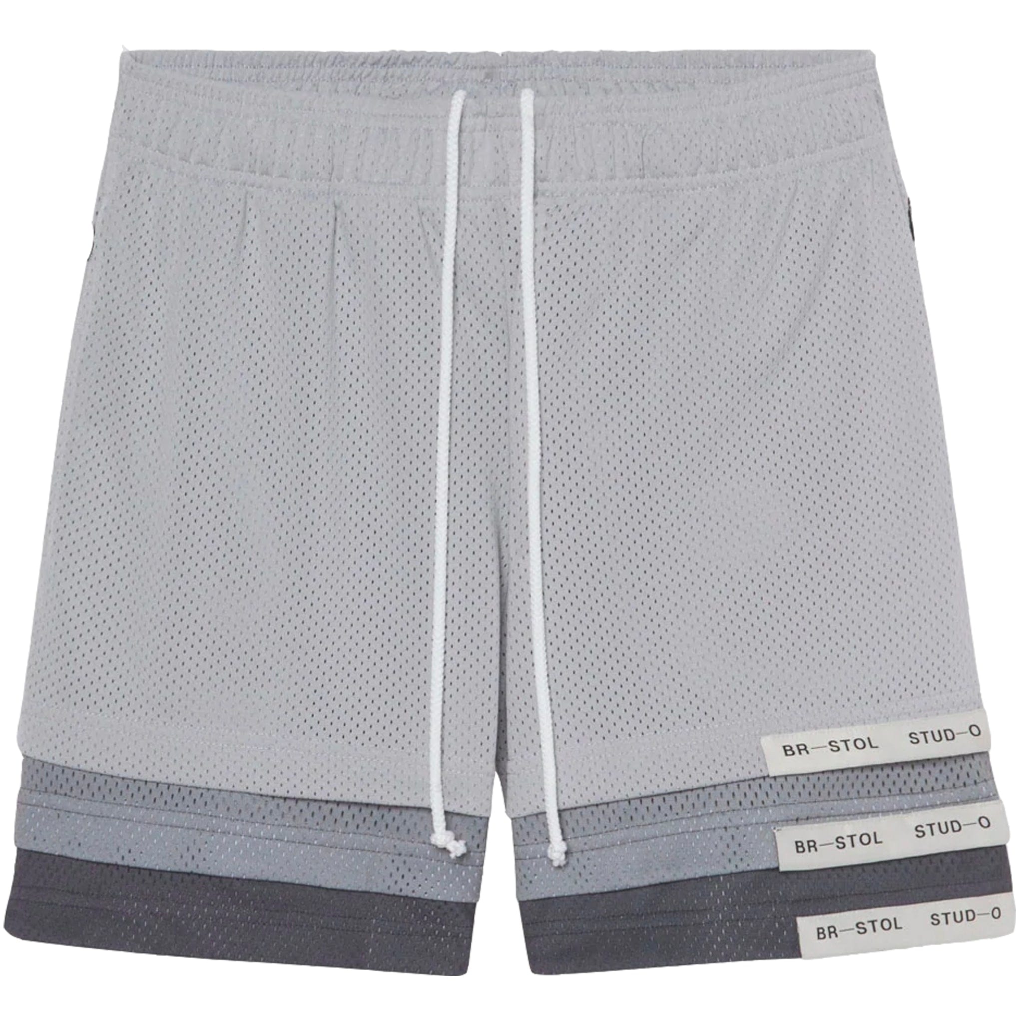 Bristol Studios Triple Hem Shorts (Gradient Grey)