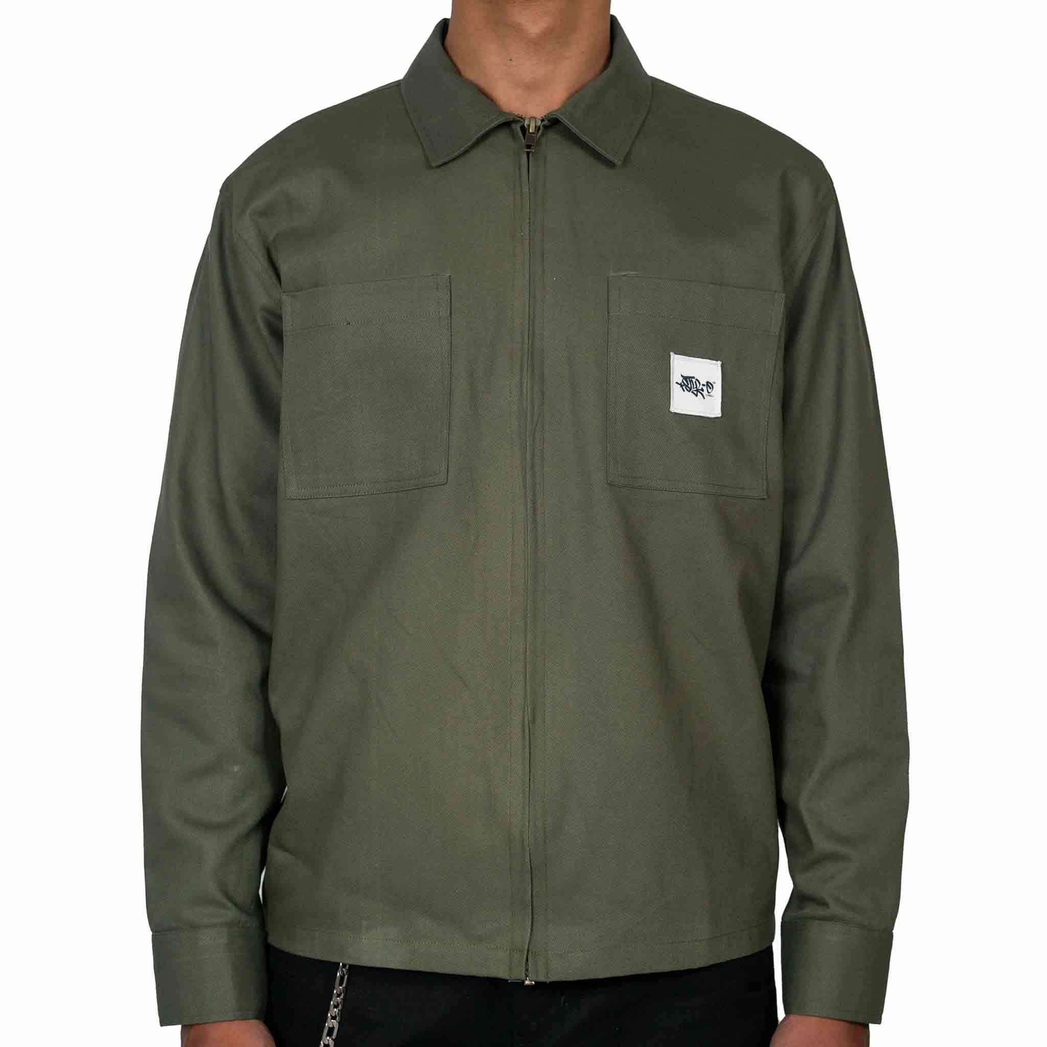 Styl-O Label LS Zip Workshirt