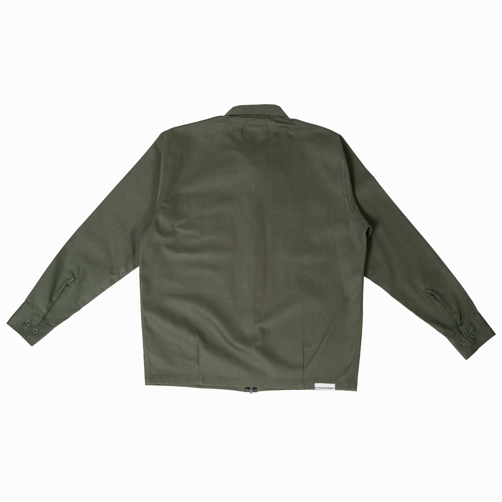 Styl-O Label LS Zip Workshirt