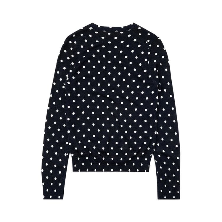 Comme des Garçons PLAY Polka Dot Sweater Navy