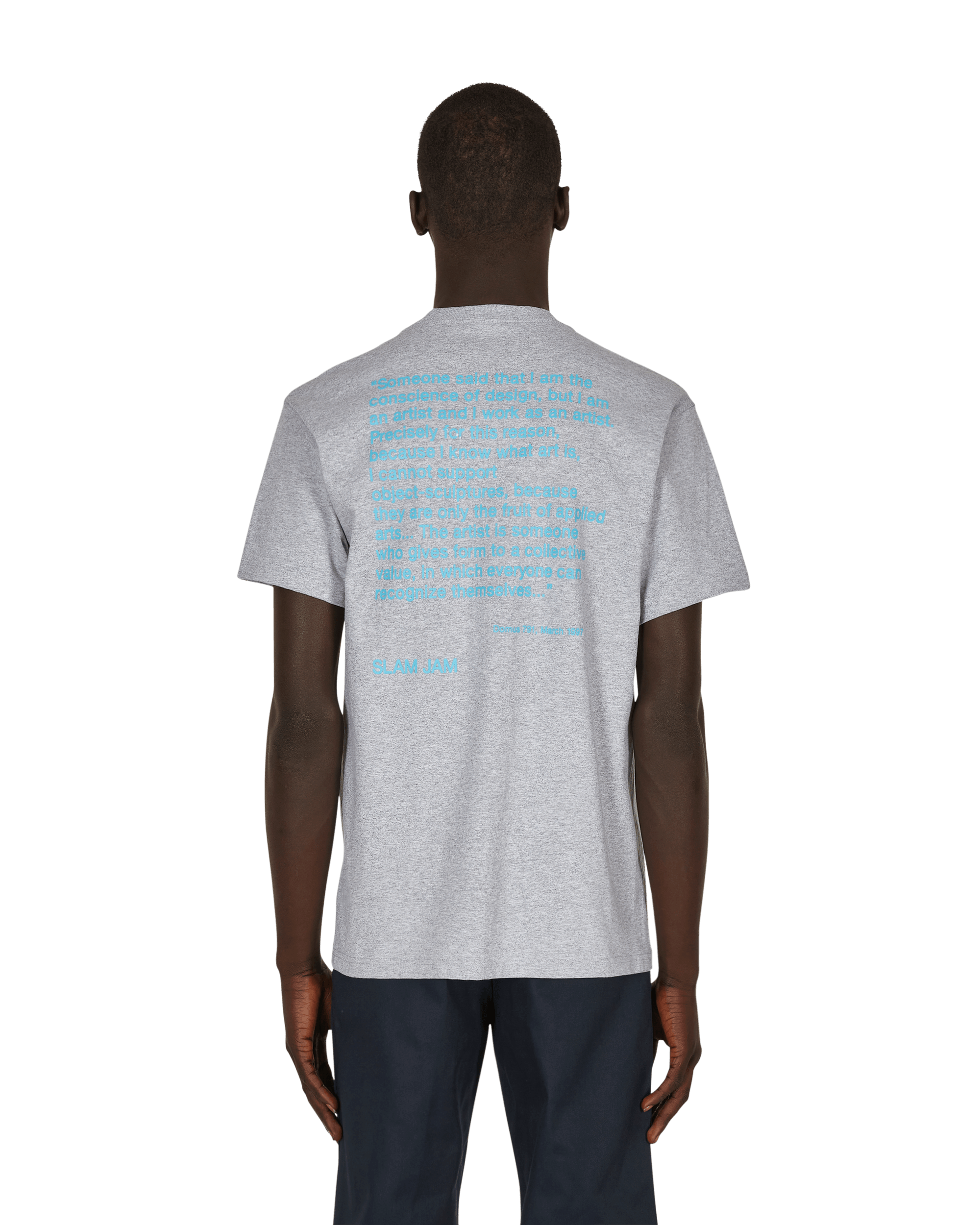 4 Worth Doing Slam Jam Ghost Writer T - Shirt Grey