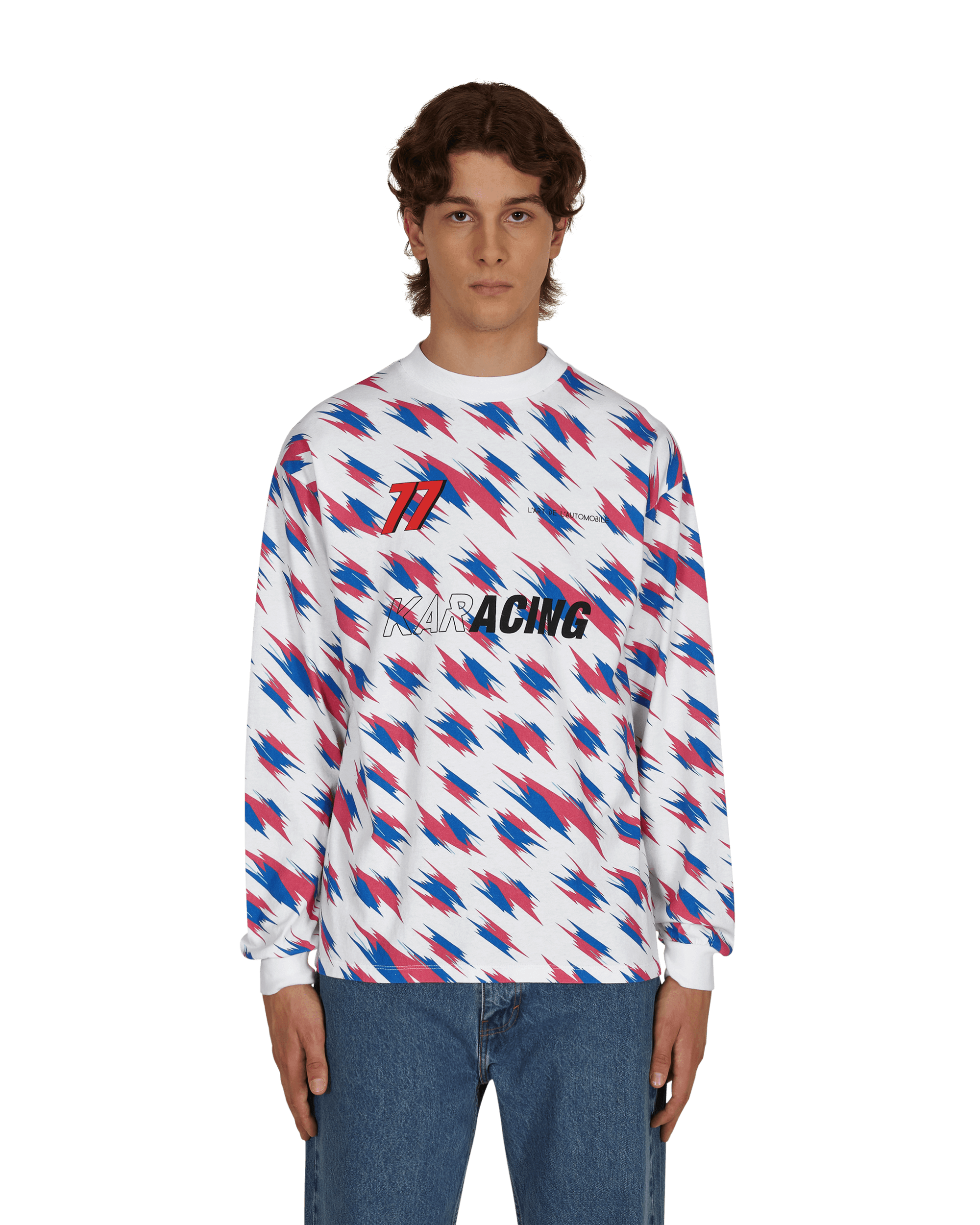 L'art de L'automobile Karacing Performance Longsleeve T - Shirt White