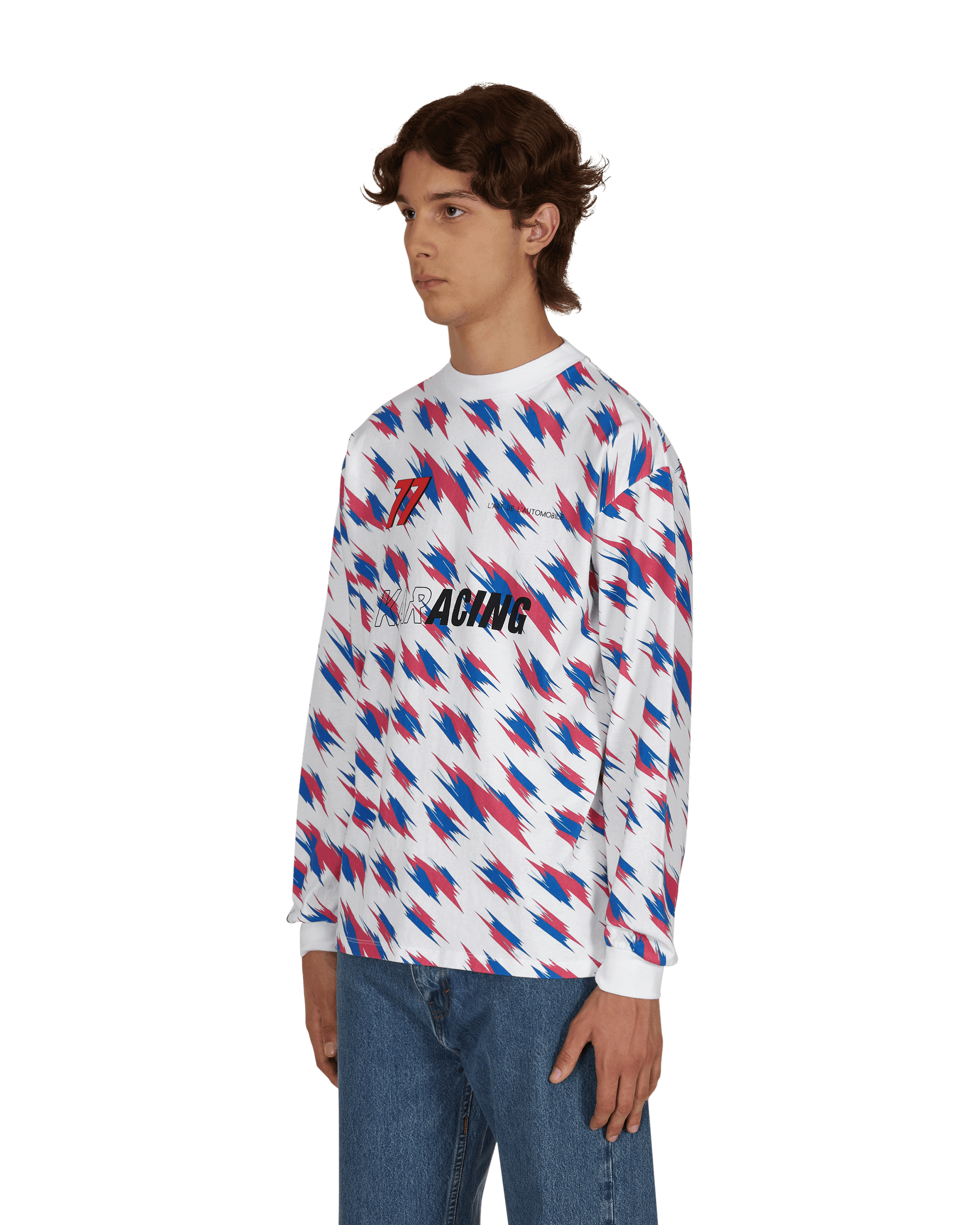 L'art de L'automobile Karacing Performance Longsleeve T - Shirt White