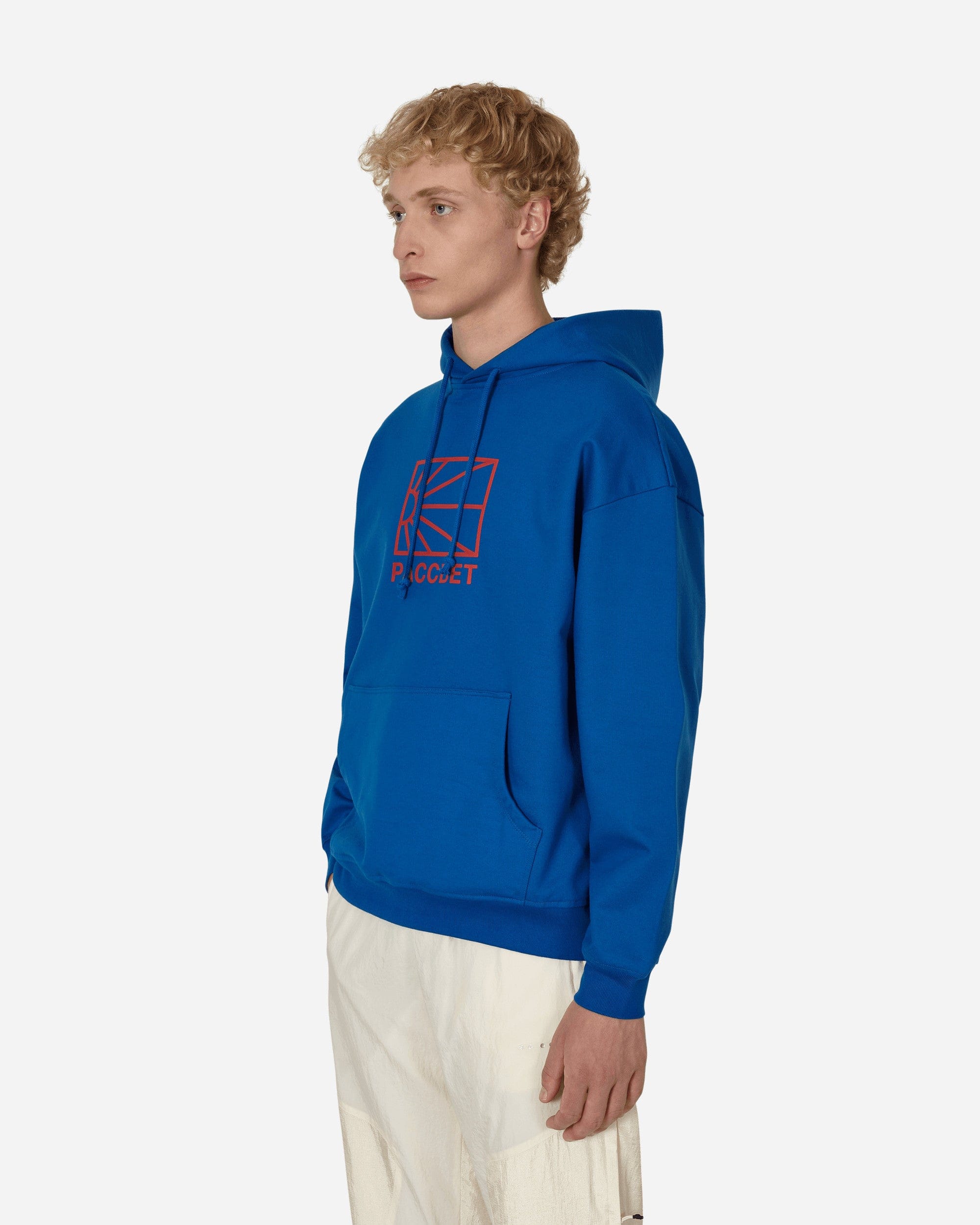 Paccbet Big Logo Hooded Sweatshirt Blue