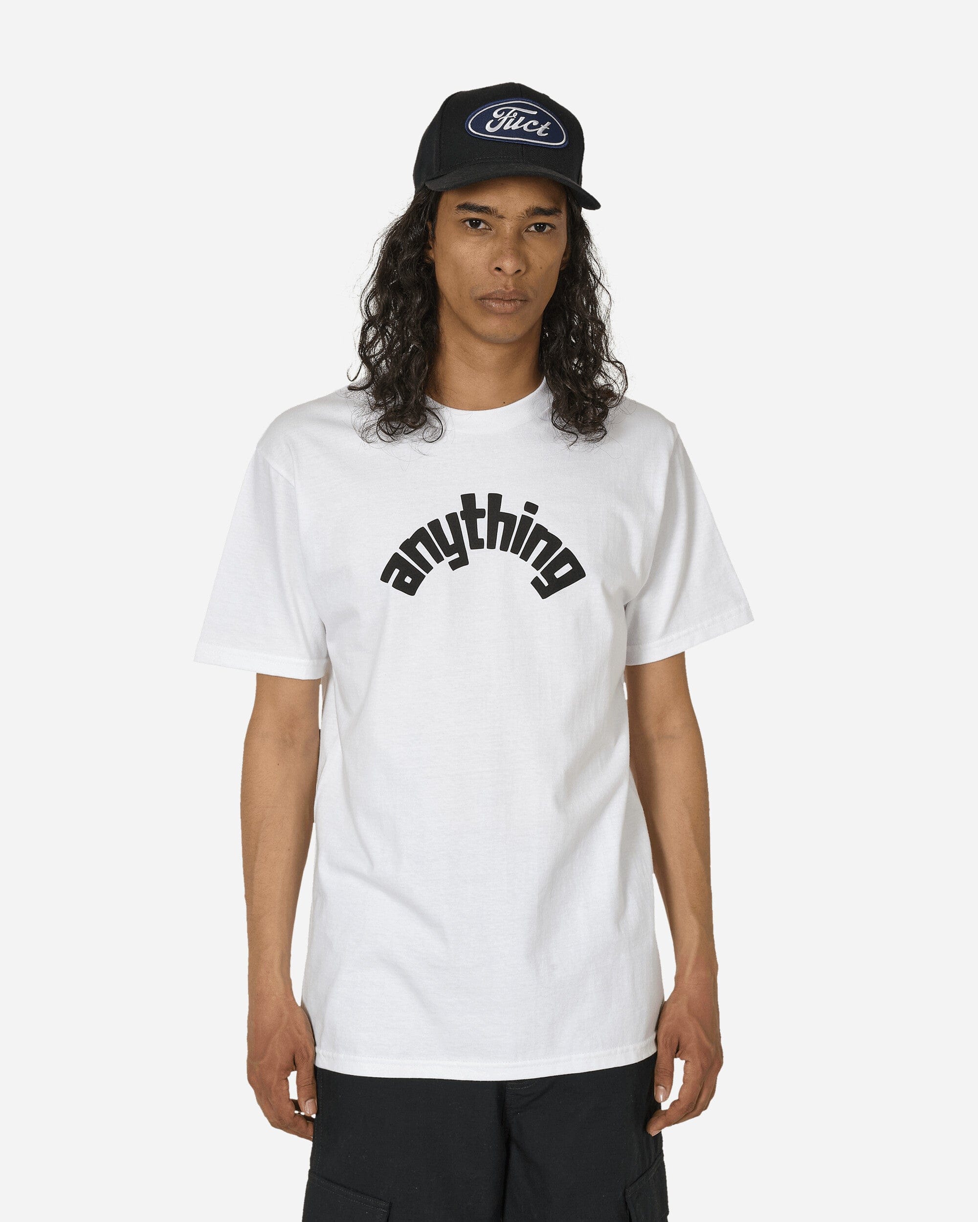 Anything Curved Logo T - Shirt White / Black