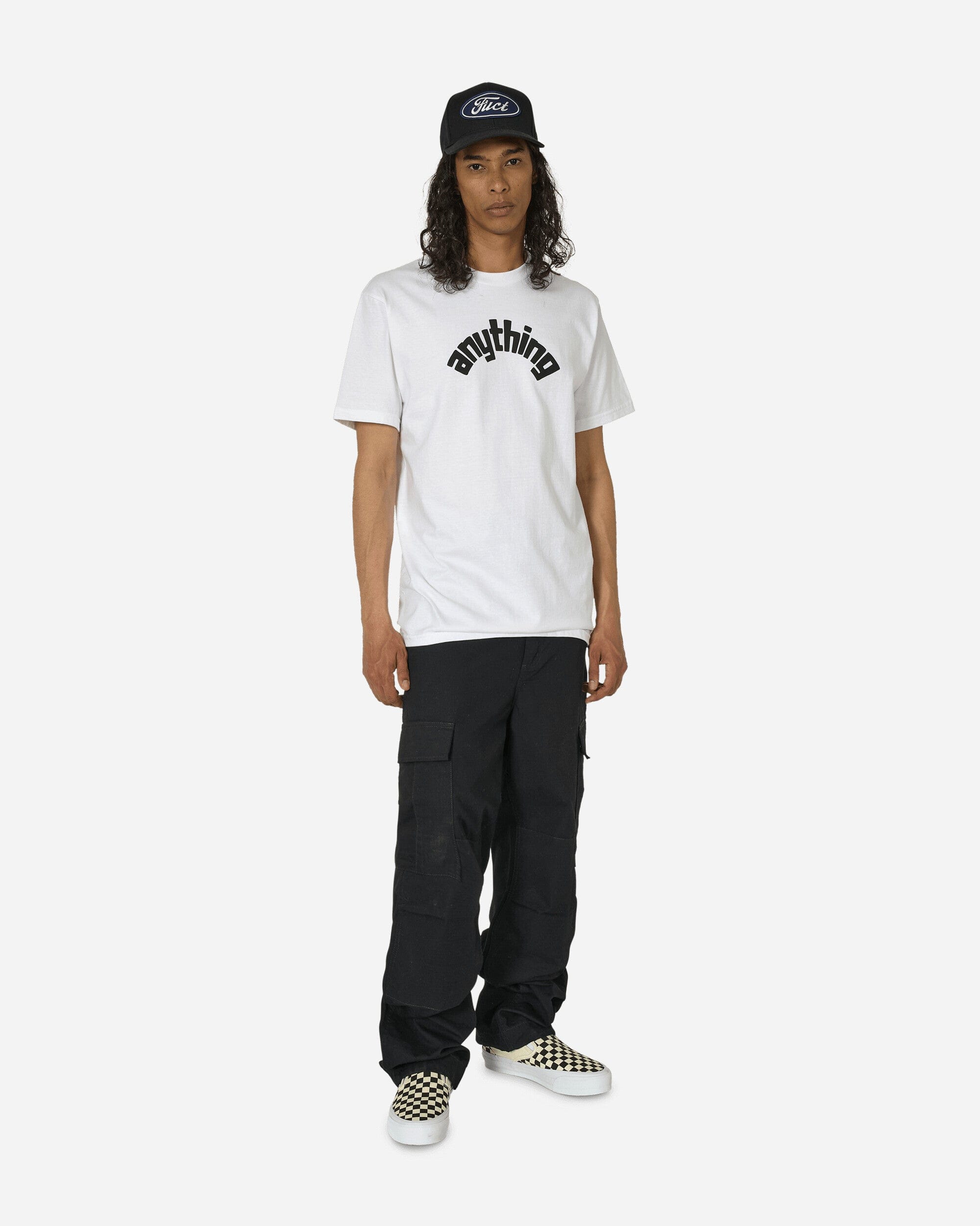 Anything Curved Logo T - Shirt White / Black