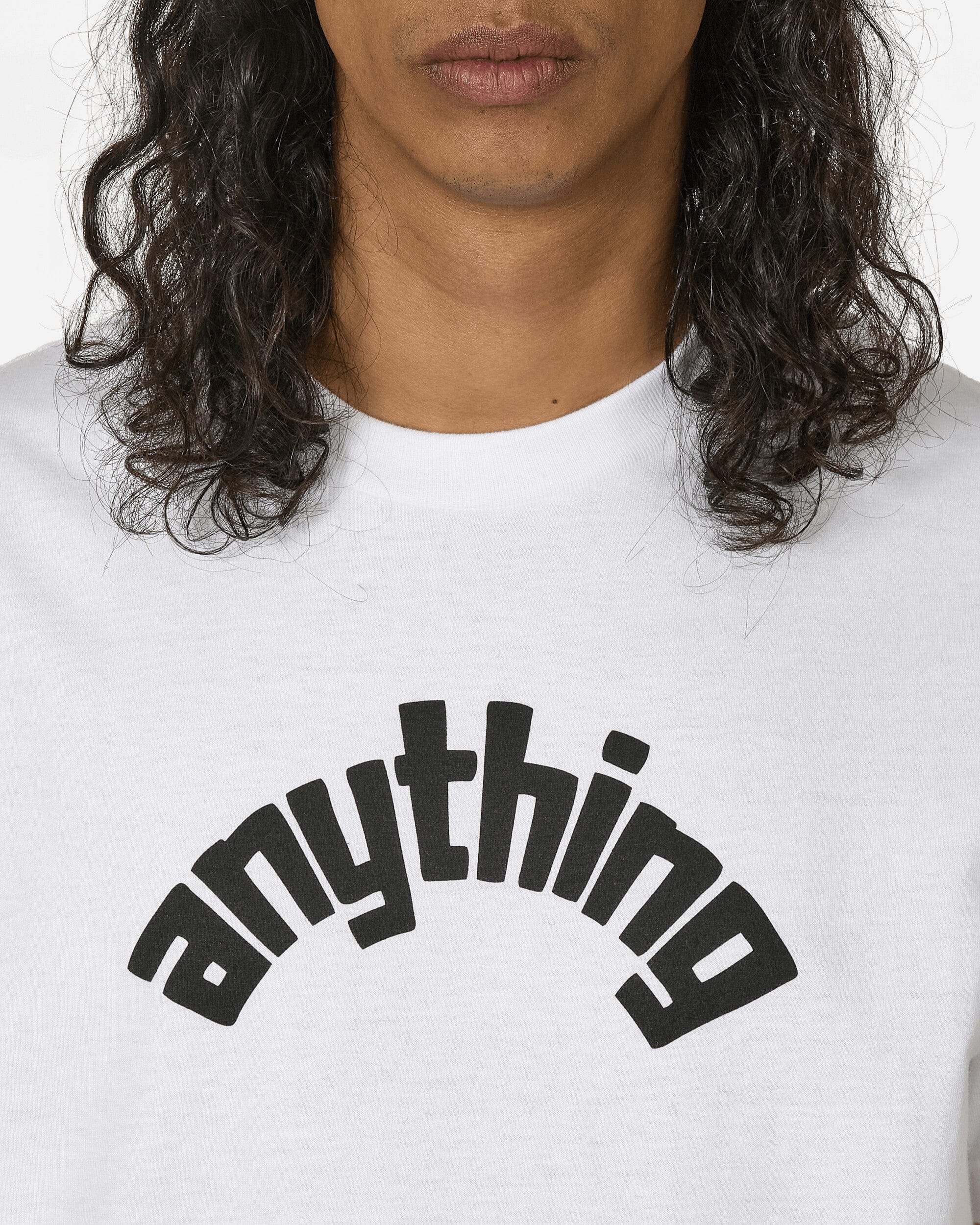 Anything Curved Logo T - Shirt White / Black