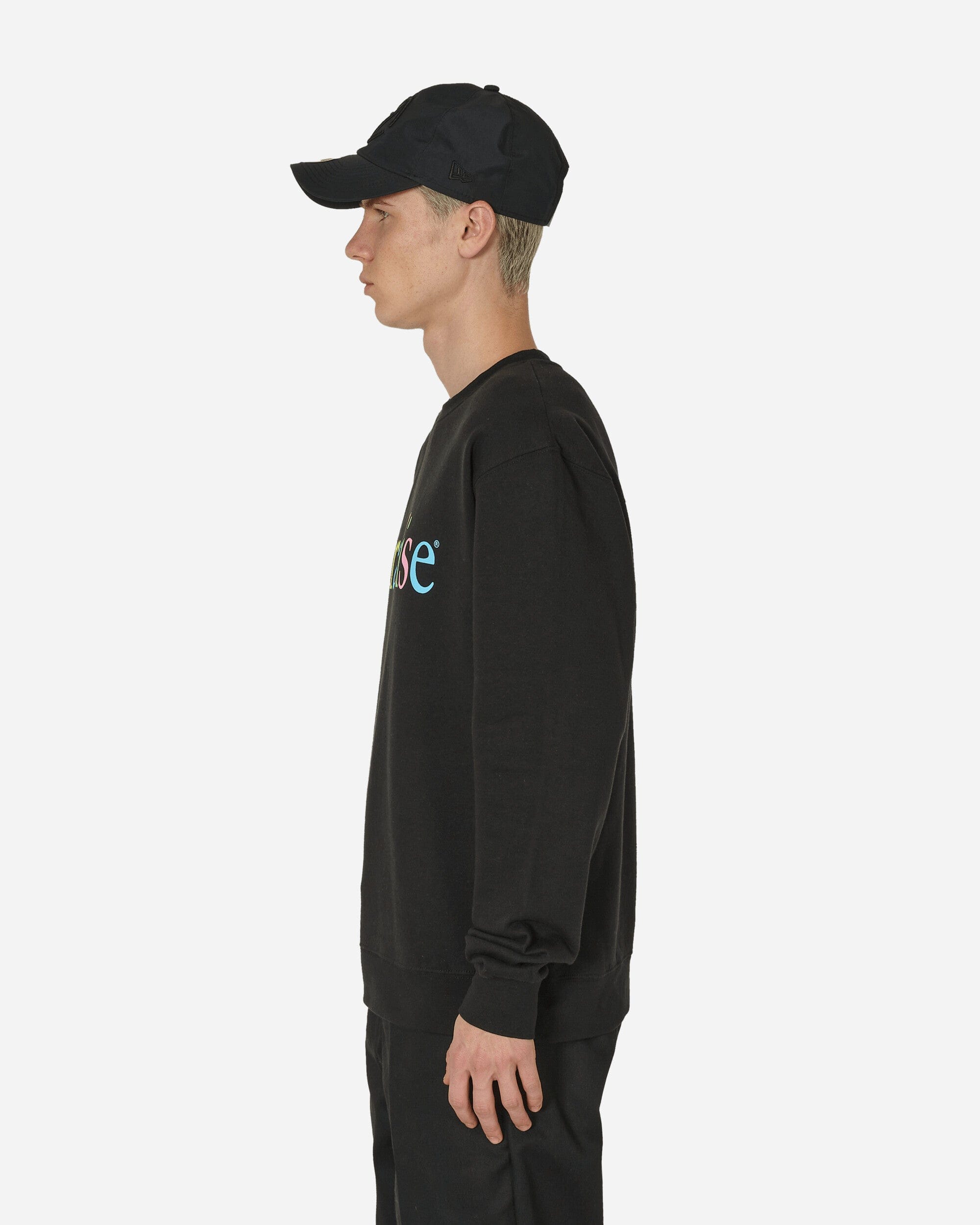 Paradis3 Colors Logo Crewneck Sweatshirt Black