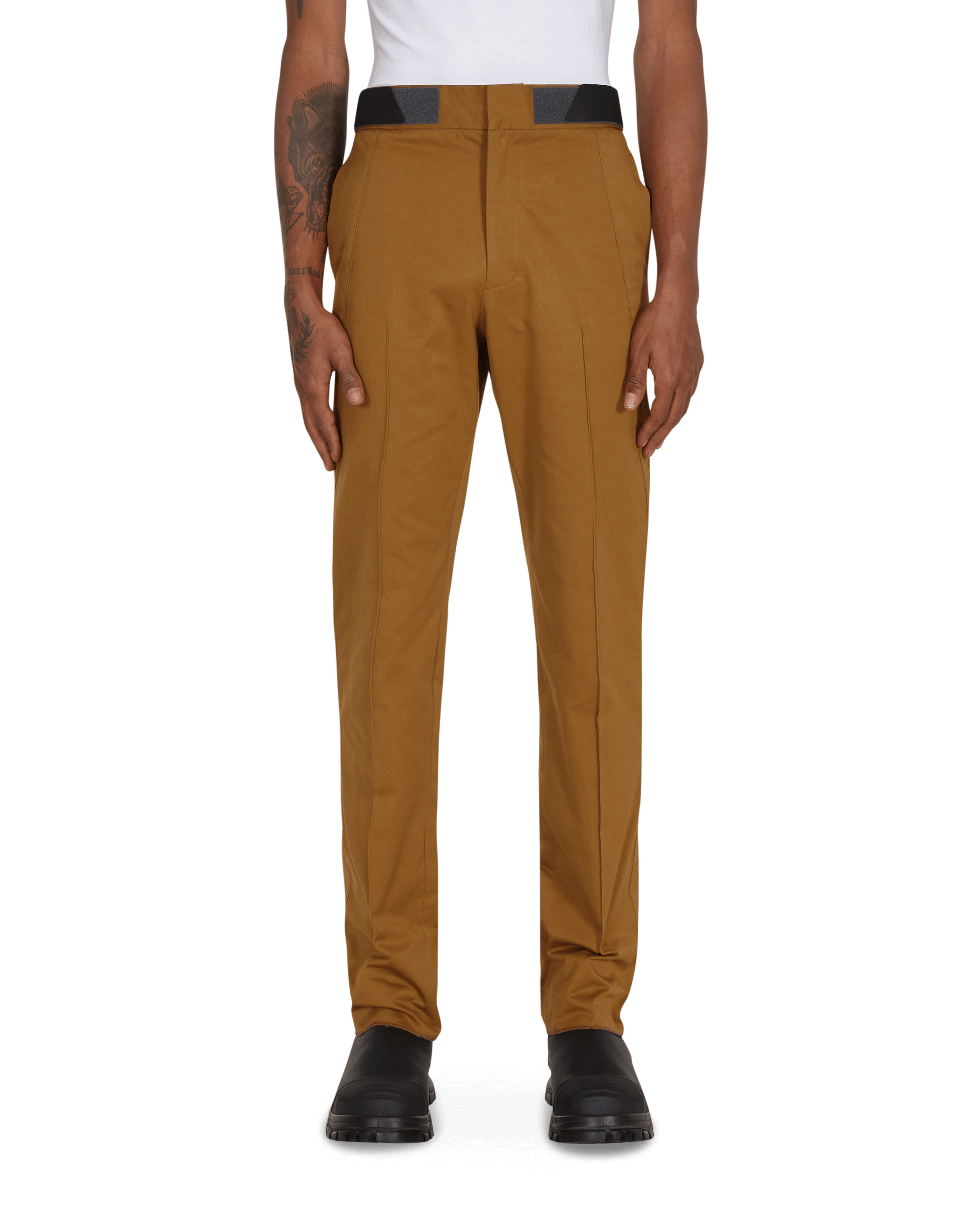 Diagonal Attica Pants Brown
