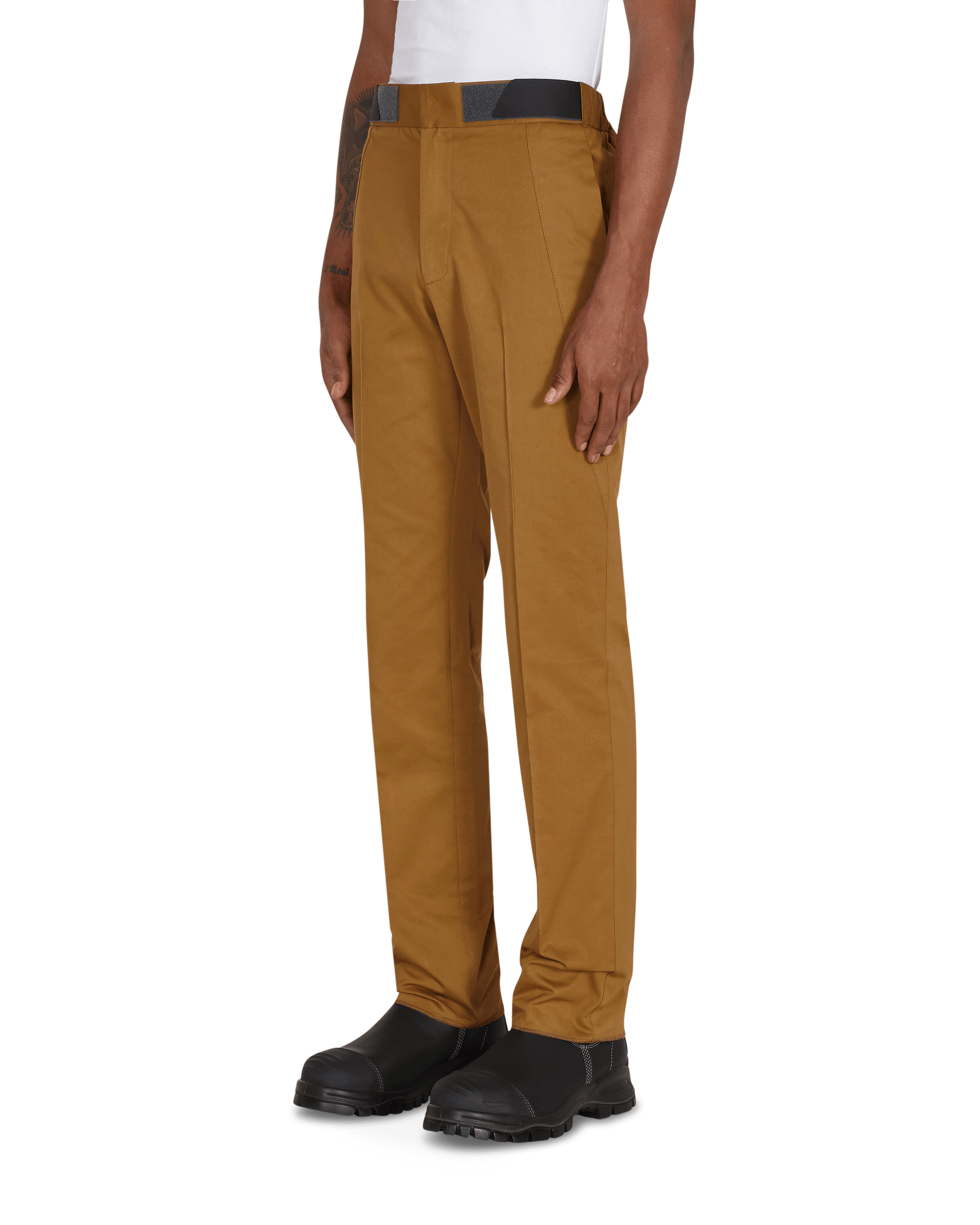 Diagonal Attica Pants Brown