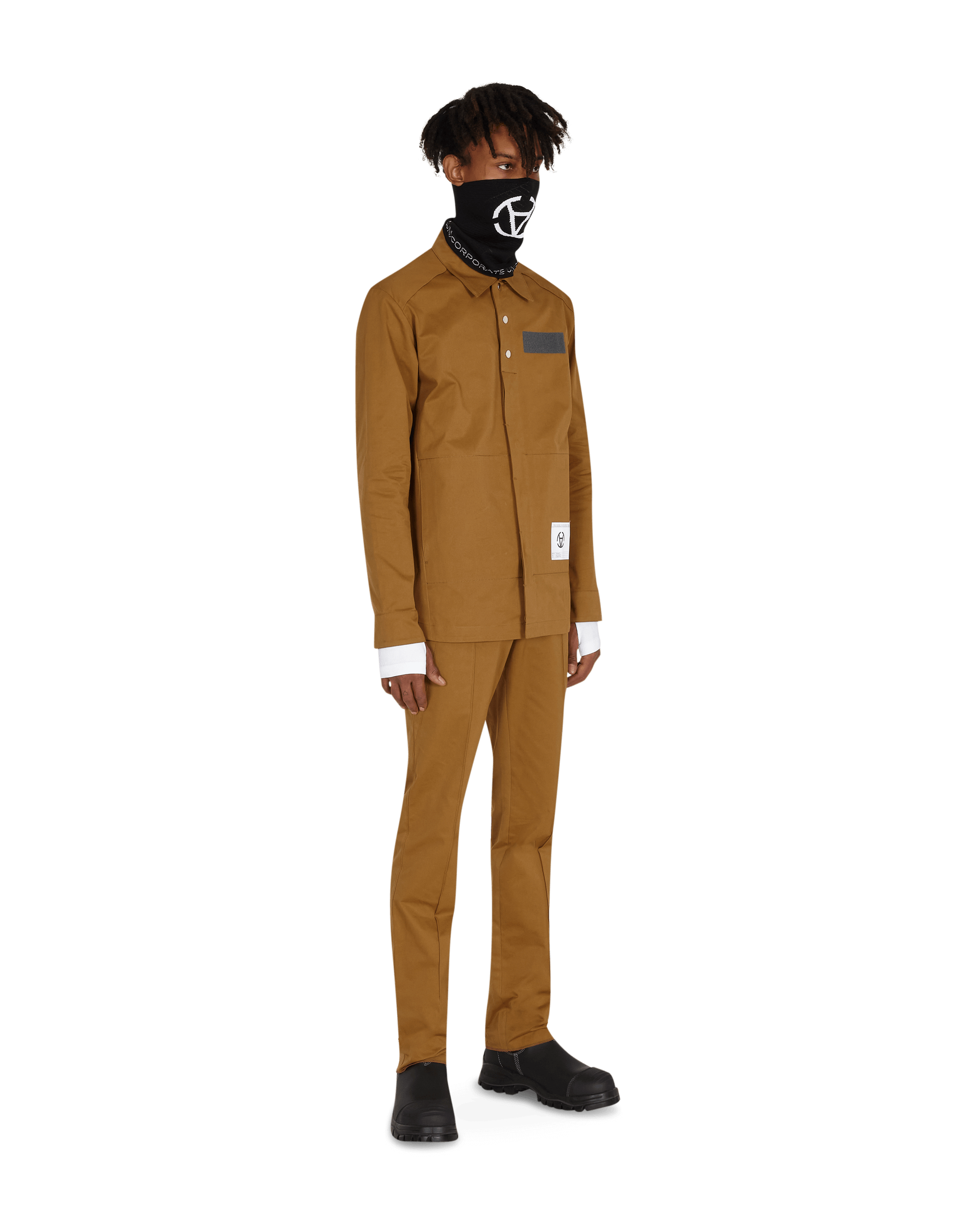 Diagonal Attica Pants Brown