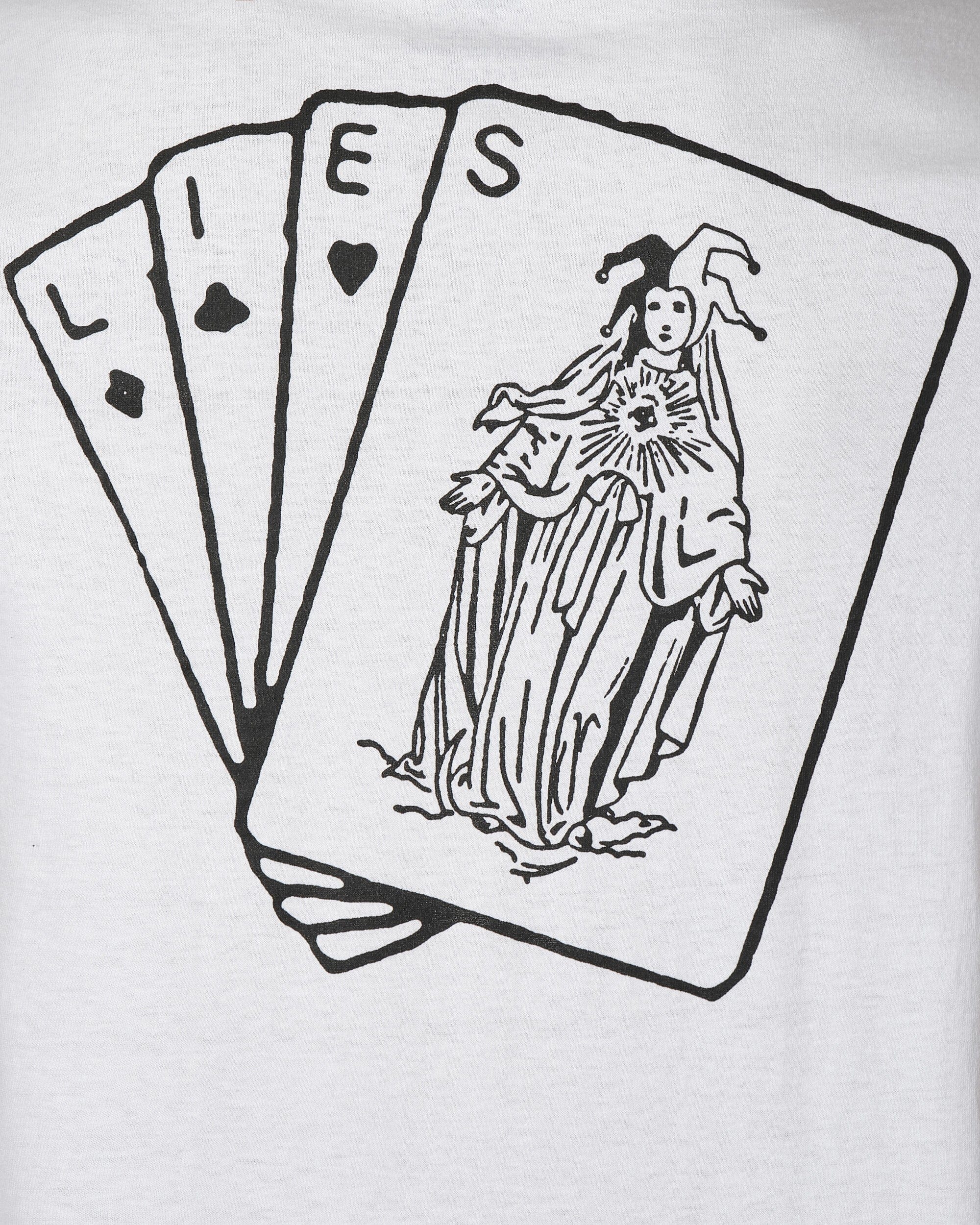 L.I.E.S. Records Wild Cards T - Shirt White