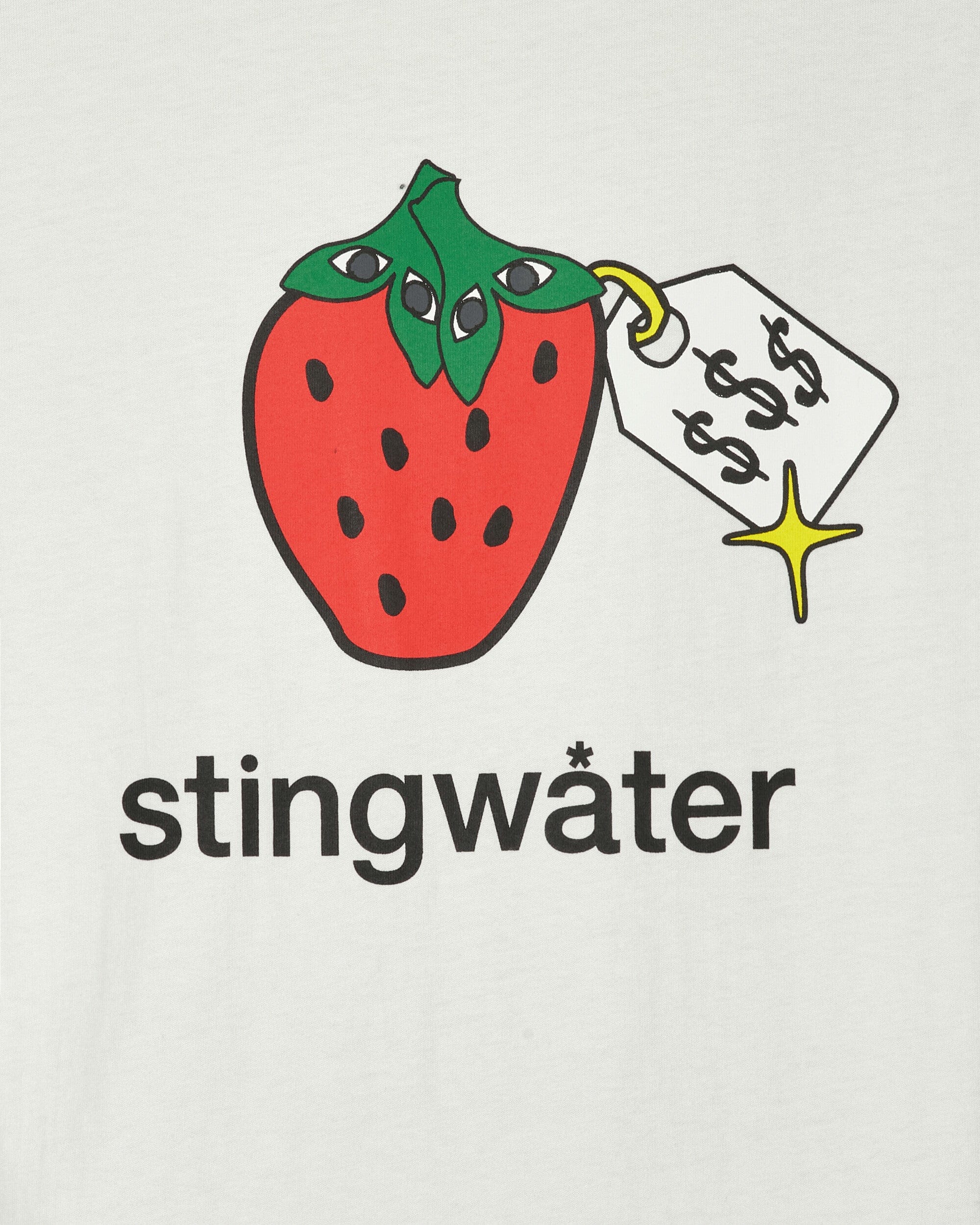 Stingwater Very Speshal Organic Strawberry T - Shirt White