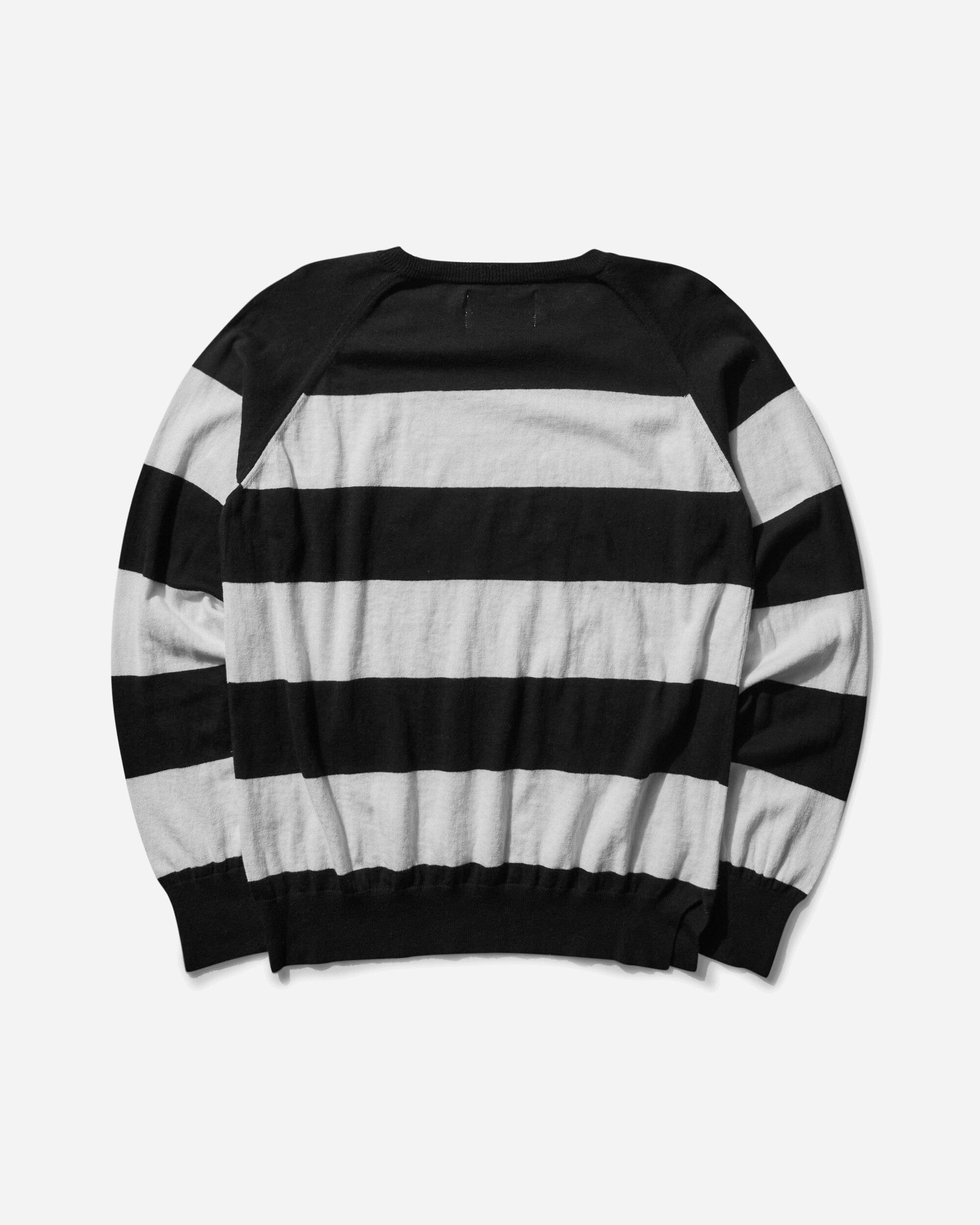 Peel & Lift Damaged Stripe Jumper Black / White