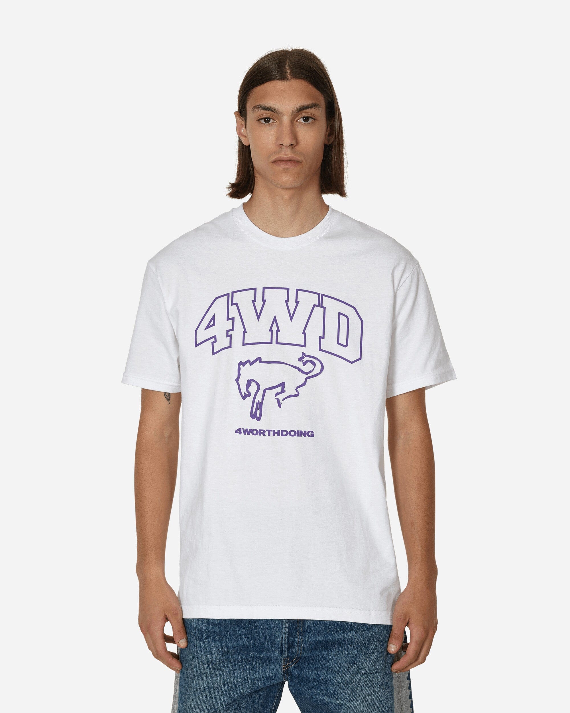 4 Worth Doing Horse Mascot T - Shirt White
