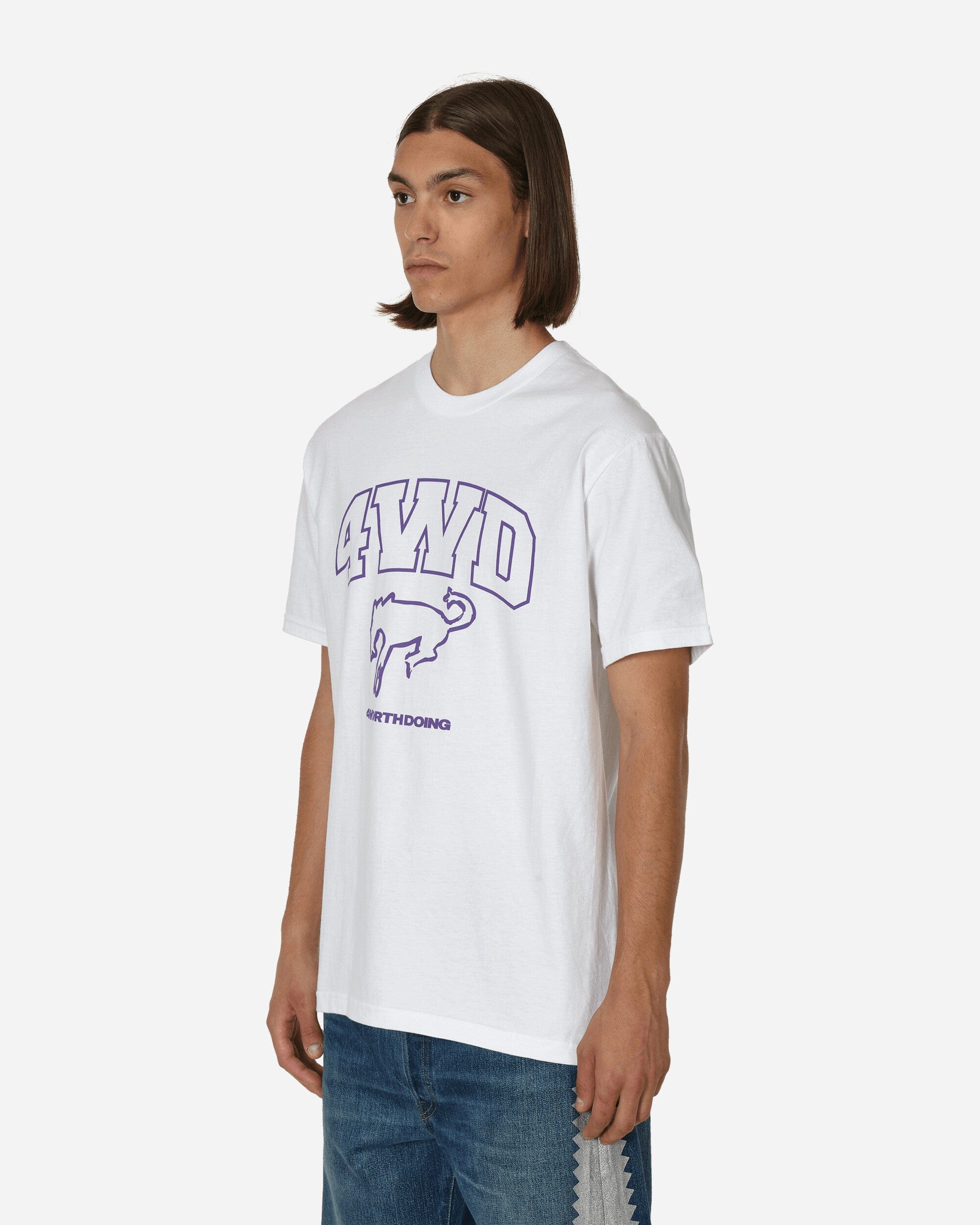 4 Worth Doing Horse Mascot T - Shirt White