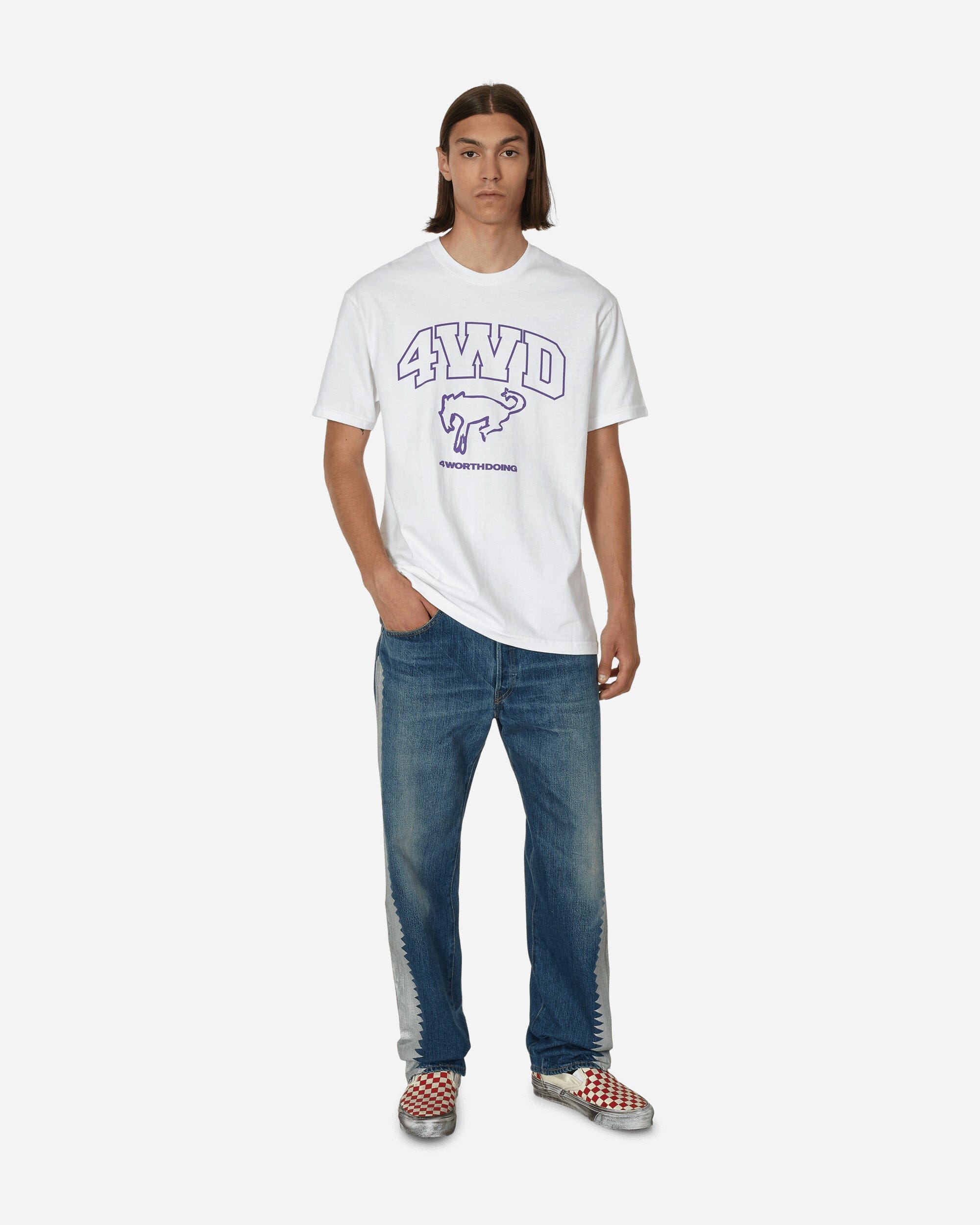 4 Worth Doing Horse Mascot T - Shirt White