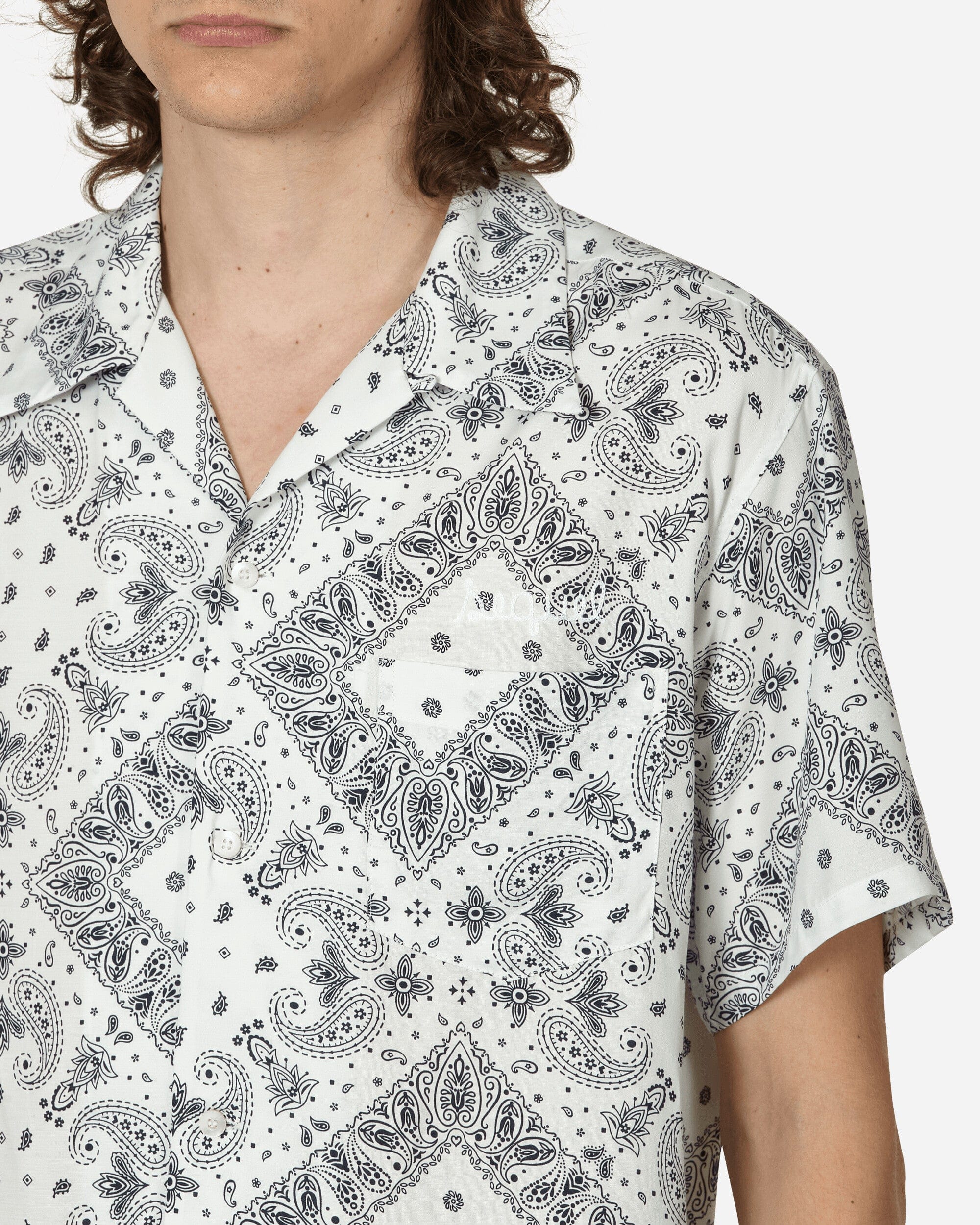 Sequel Open Collar Shirt White