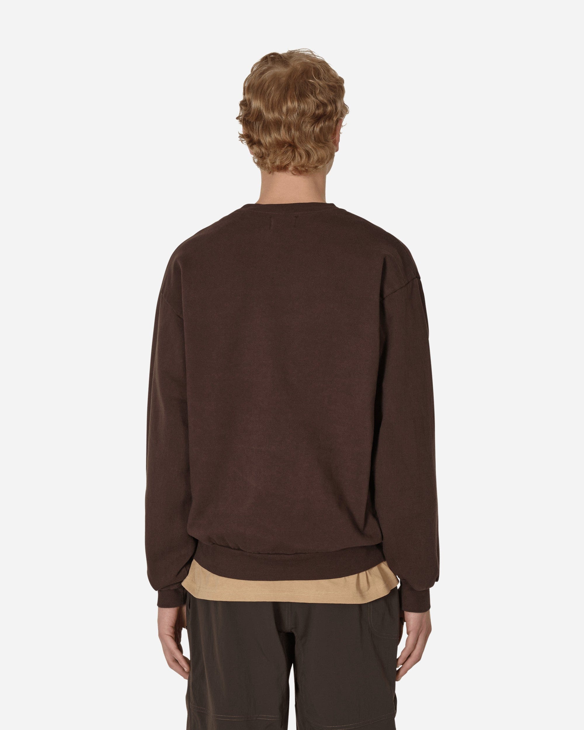 4 Worth Doing Experimental Studio Crewneck Sweatshirt Brown
