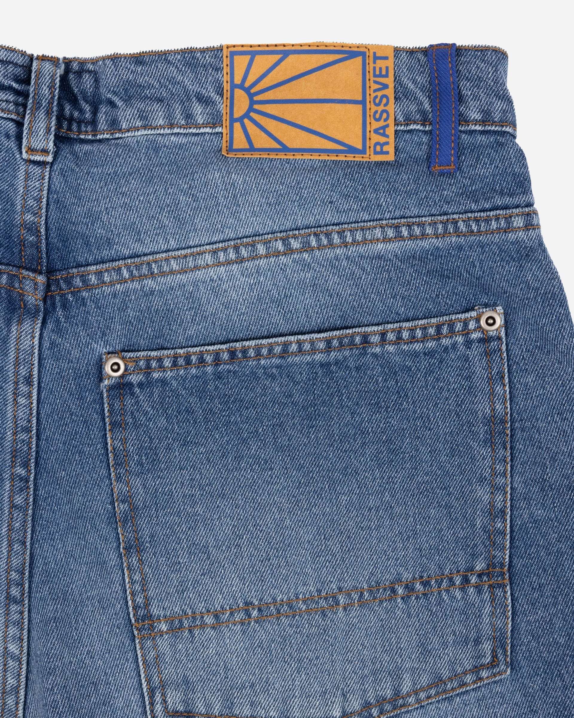 SASU DOVER Street Market PARIS (ERL) SUN DYED DOUBLE KNEE BAGGY DENIM SHORTS