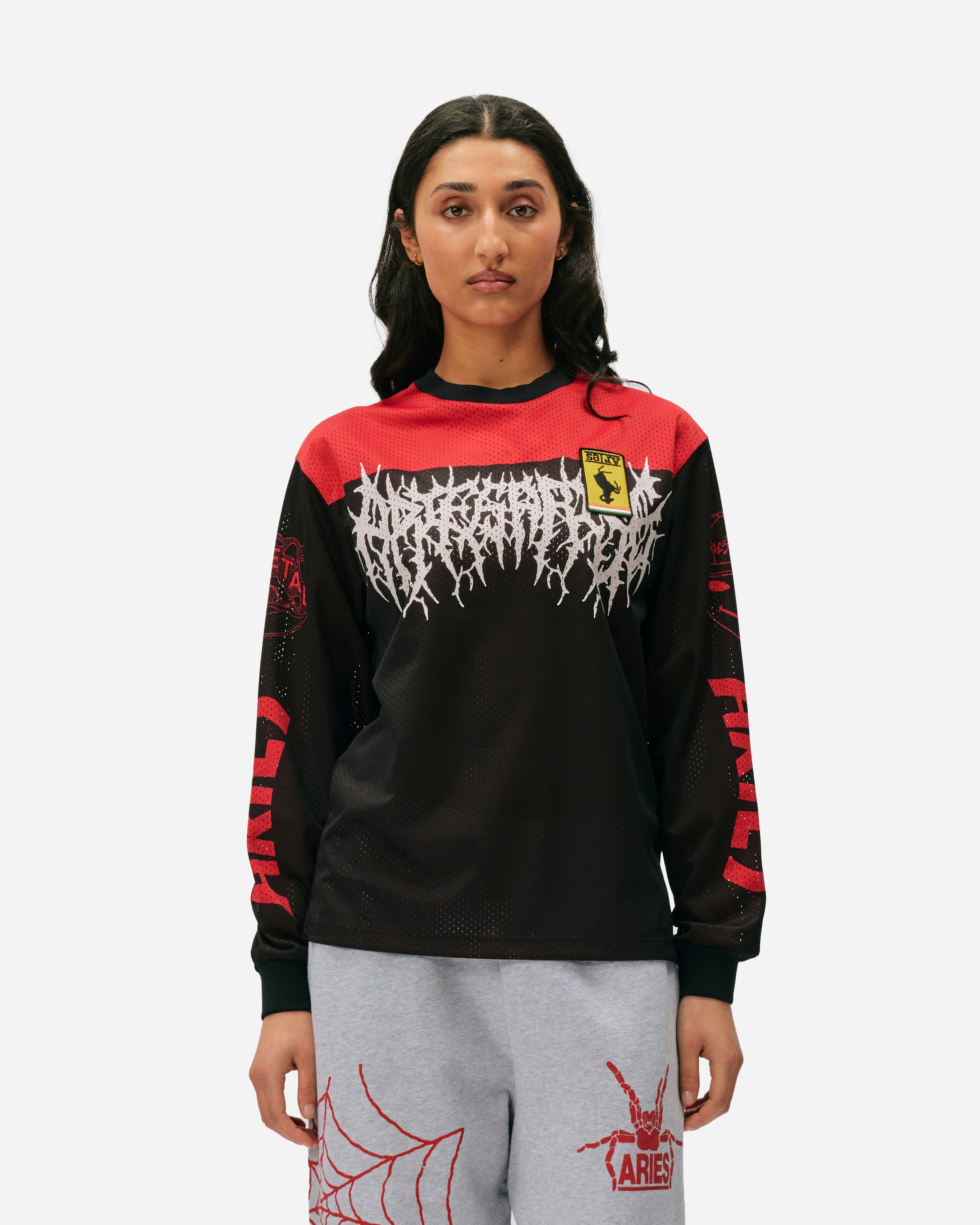 SLAM JAM SRL (ARIES ROA) Airtex Metal T - shirt
