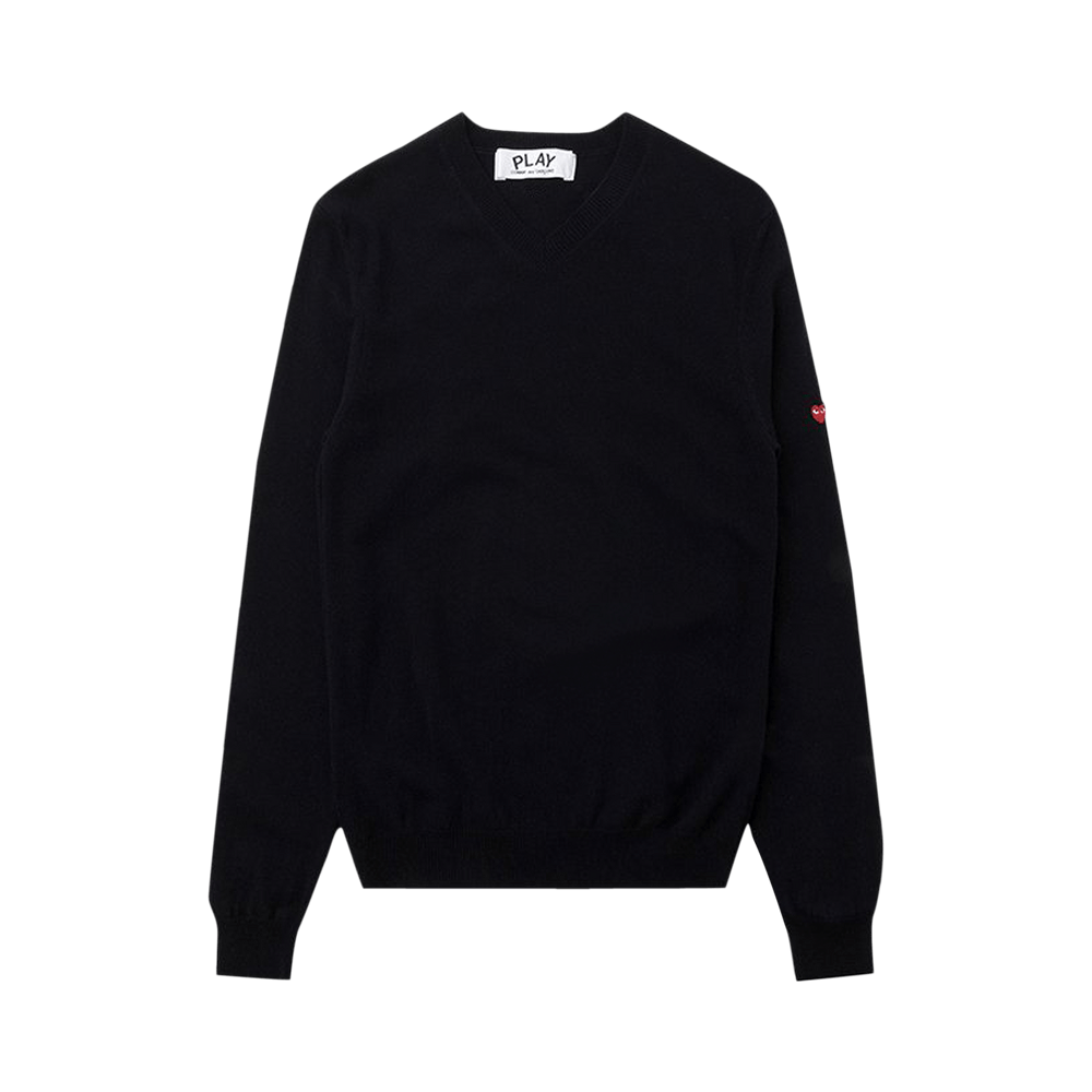 Comme des Garçons PLAY Small Heart Sweater Navy