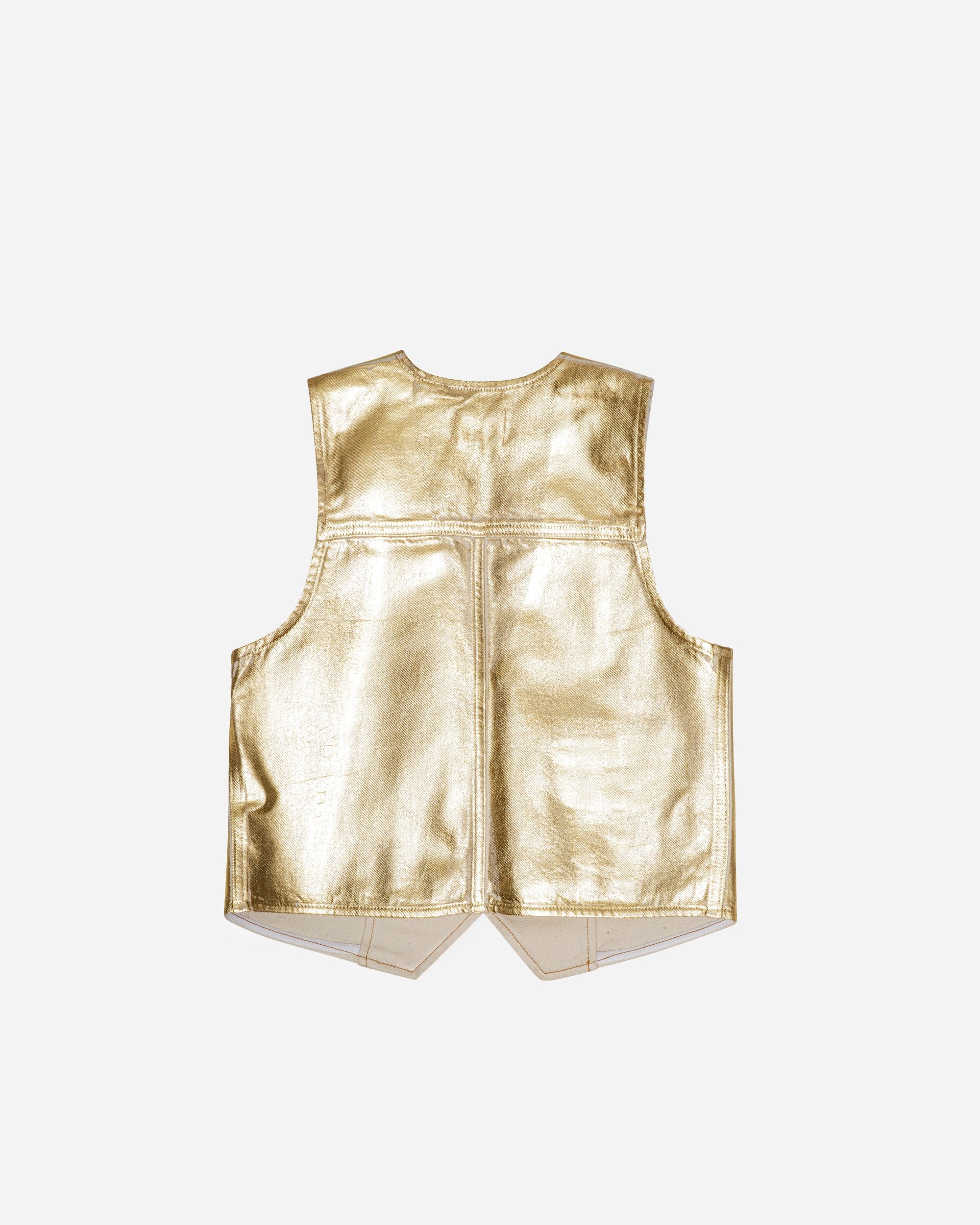 GANNI A/S Foil Denim Vest