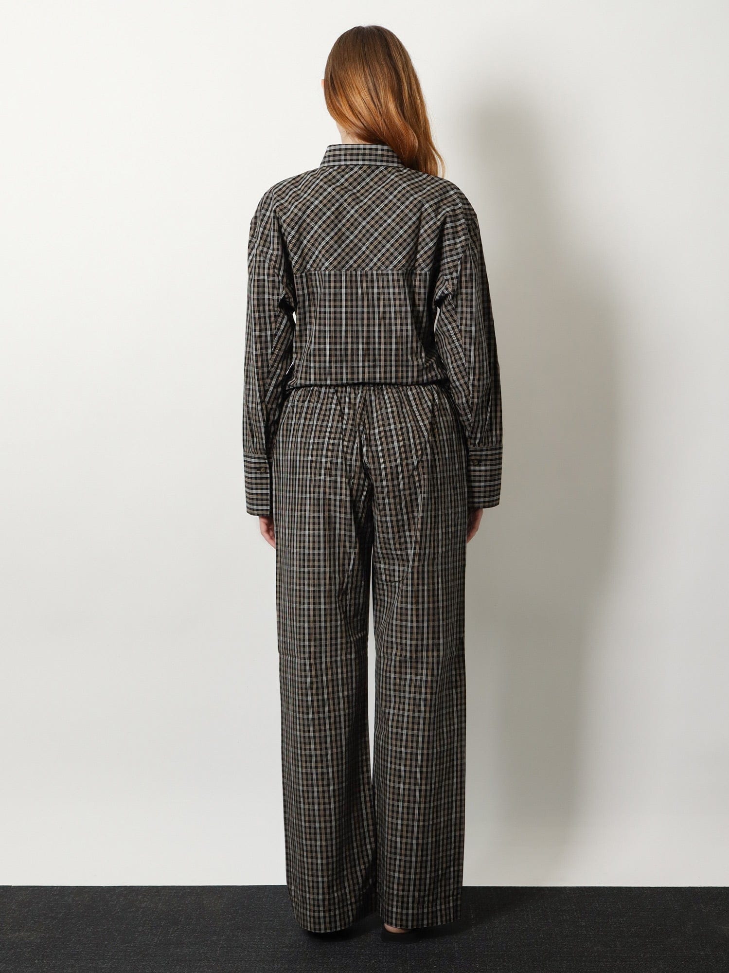 ROHE Madras cotton trousers